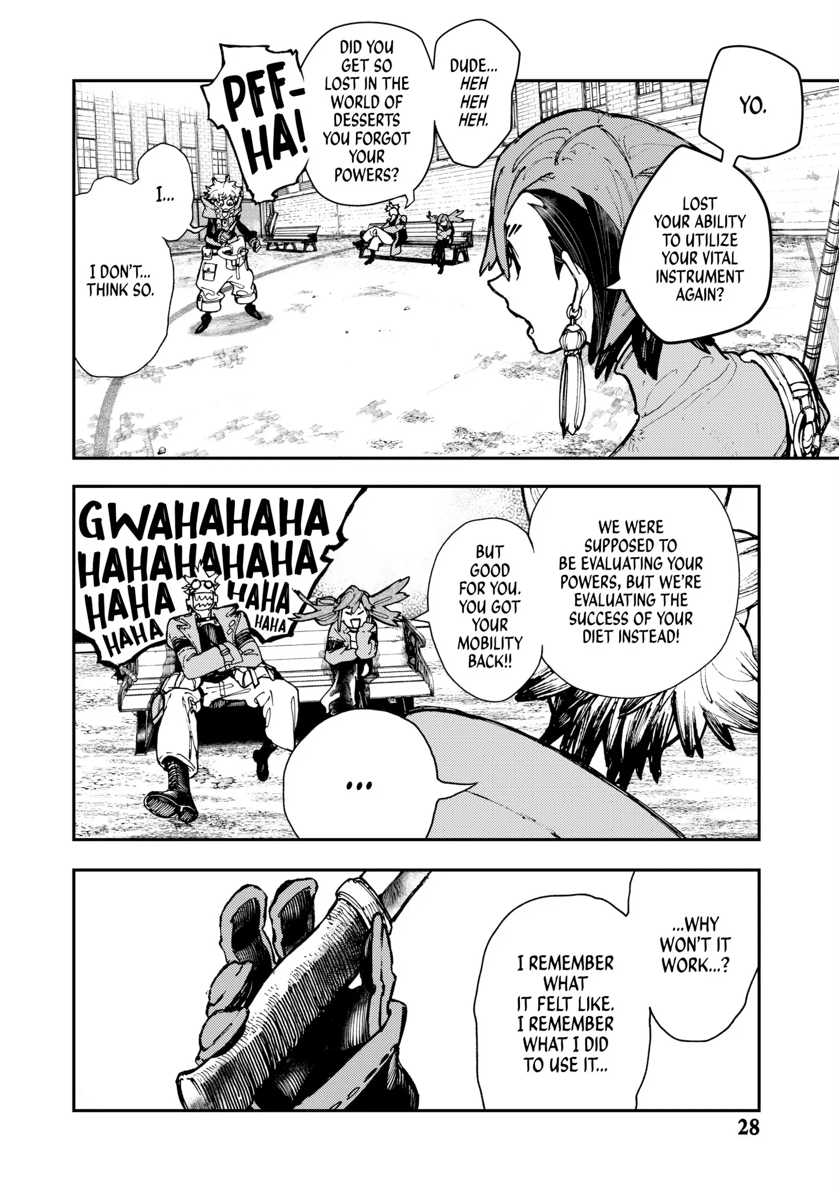 GACHIAKUTA (Official) - Vol.4 Ch.24 •  RUDO’S VITAL INSTRUMENT: P.S. HE WENT ON A DIET manhwa