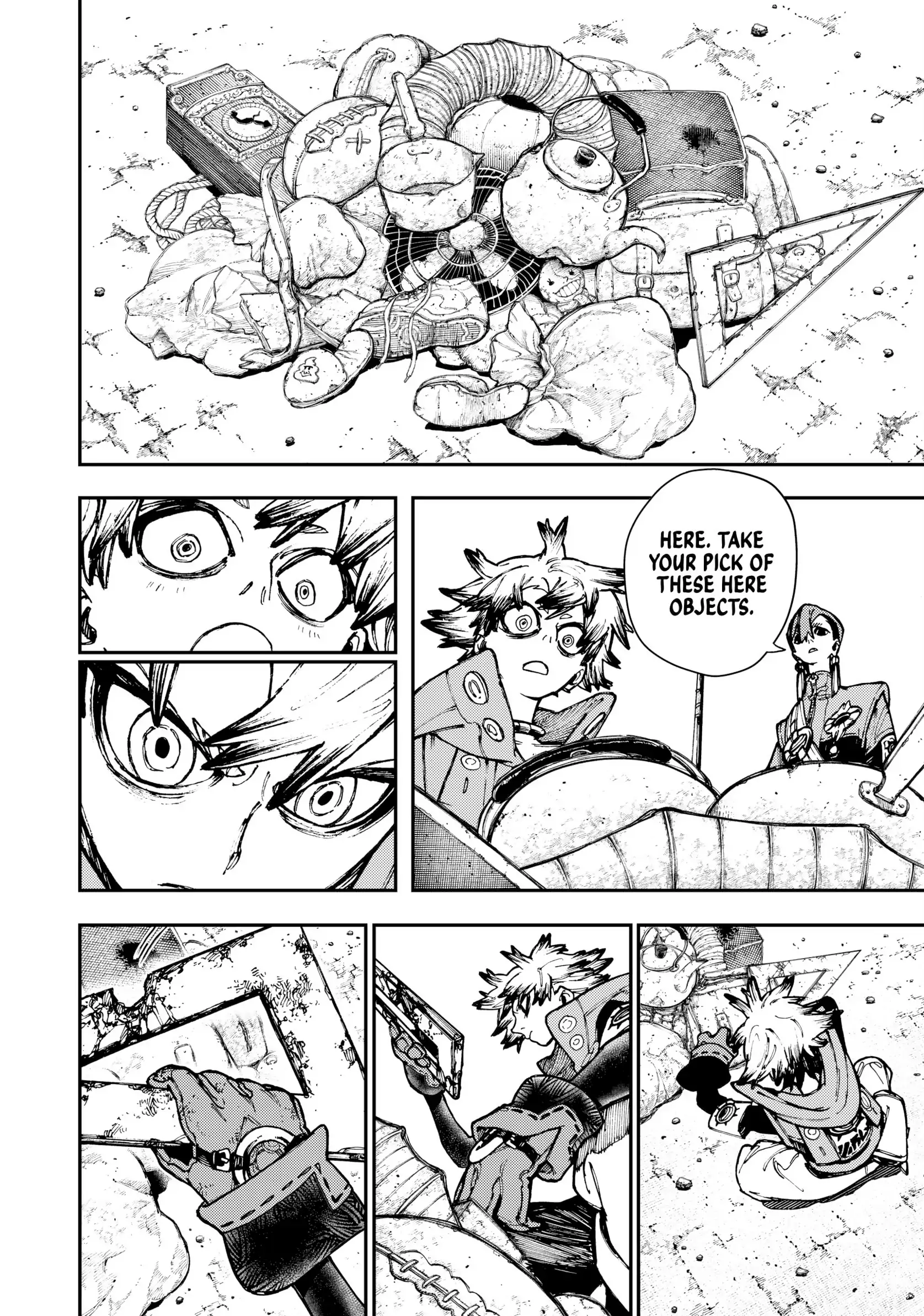 GACHIAKUTA (Official) - Vol.4 Ch.24 •  RUDO’S VITAL INSTRUMENT: P.S. HE WENT ON A DIET manhwa