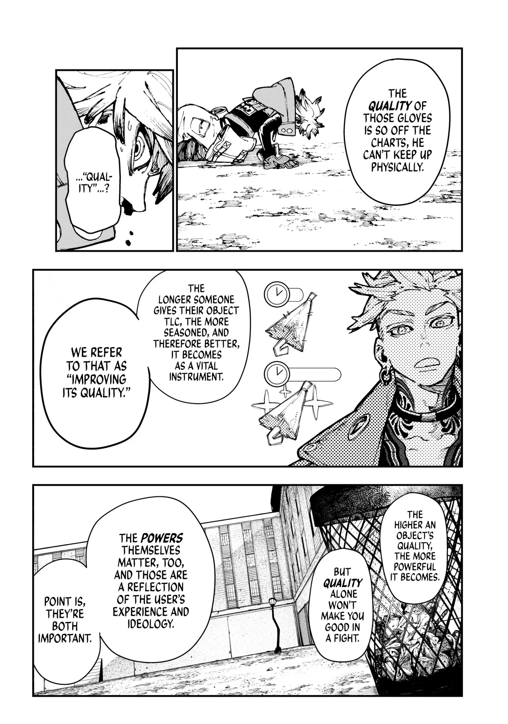 GACHIAKUTA (Official) - Vol.4 Ch.24 •  RUDO’S VITAL INSTRUMENT: P.S. HE WENT ON A DIET manhwa