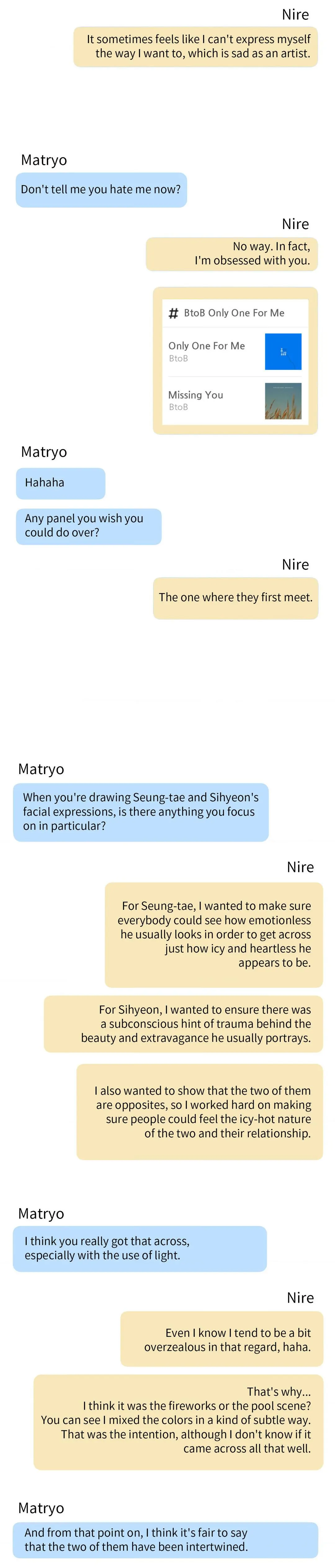Beasts of Desire - Creator's Note manhwa