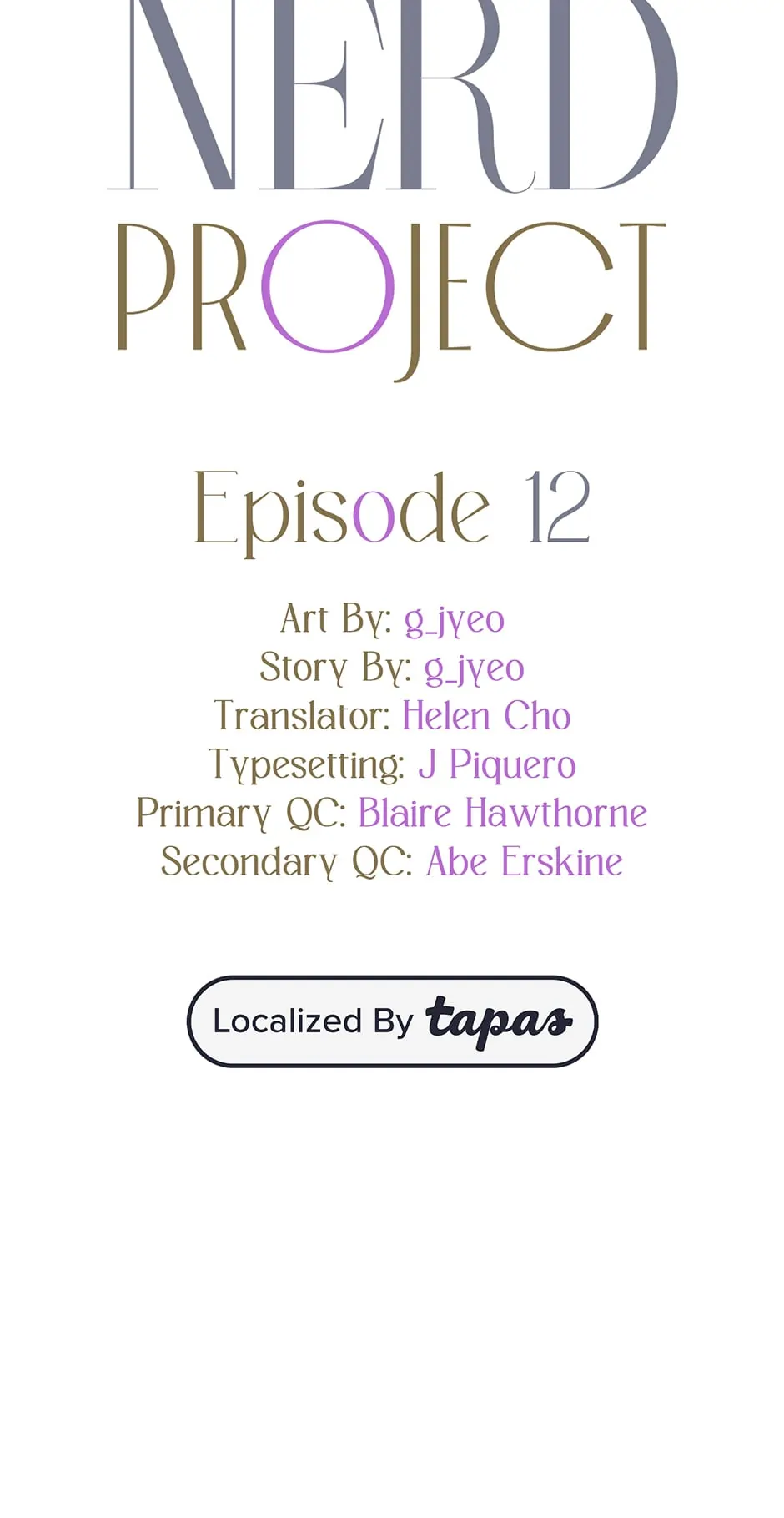 Nerd Project «Official» - Chapter 12 manhwa
