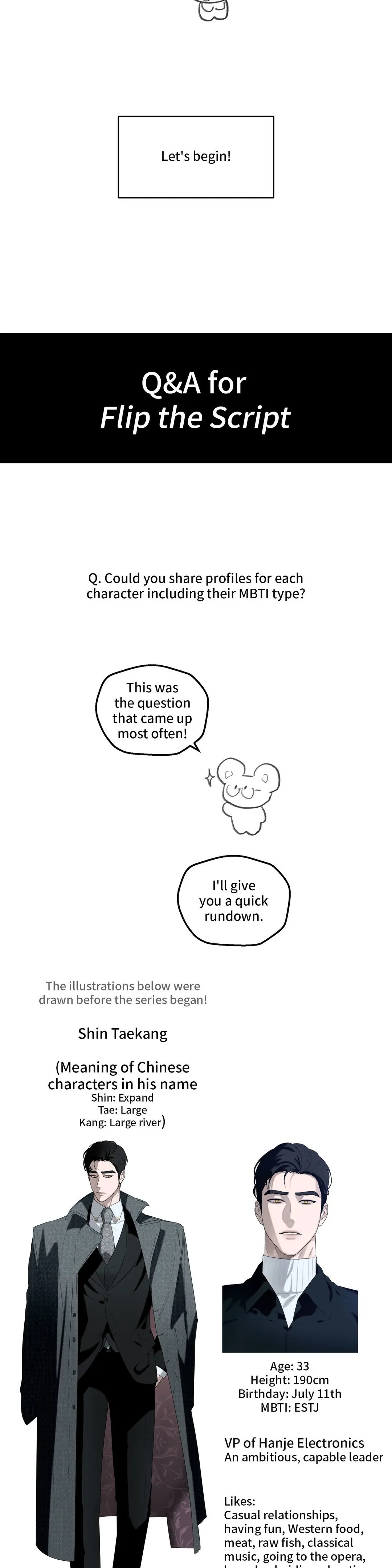 Flip the Script - Creator's Note manhwa