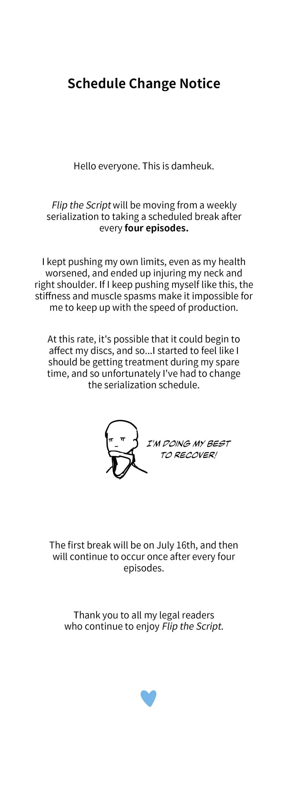 Flip the Script - Schedule Change manhwa