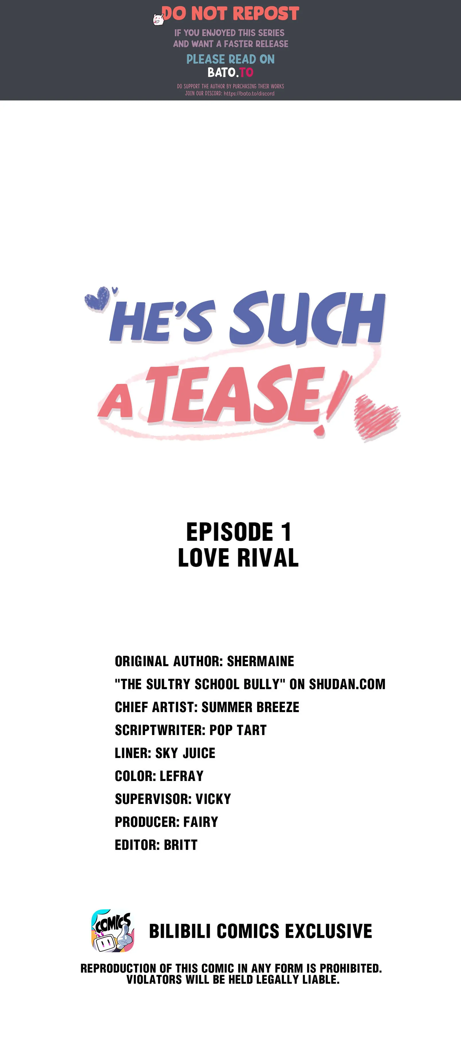 He’s Such A Tease! (Official) - 1 - Love Rival manhwa