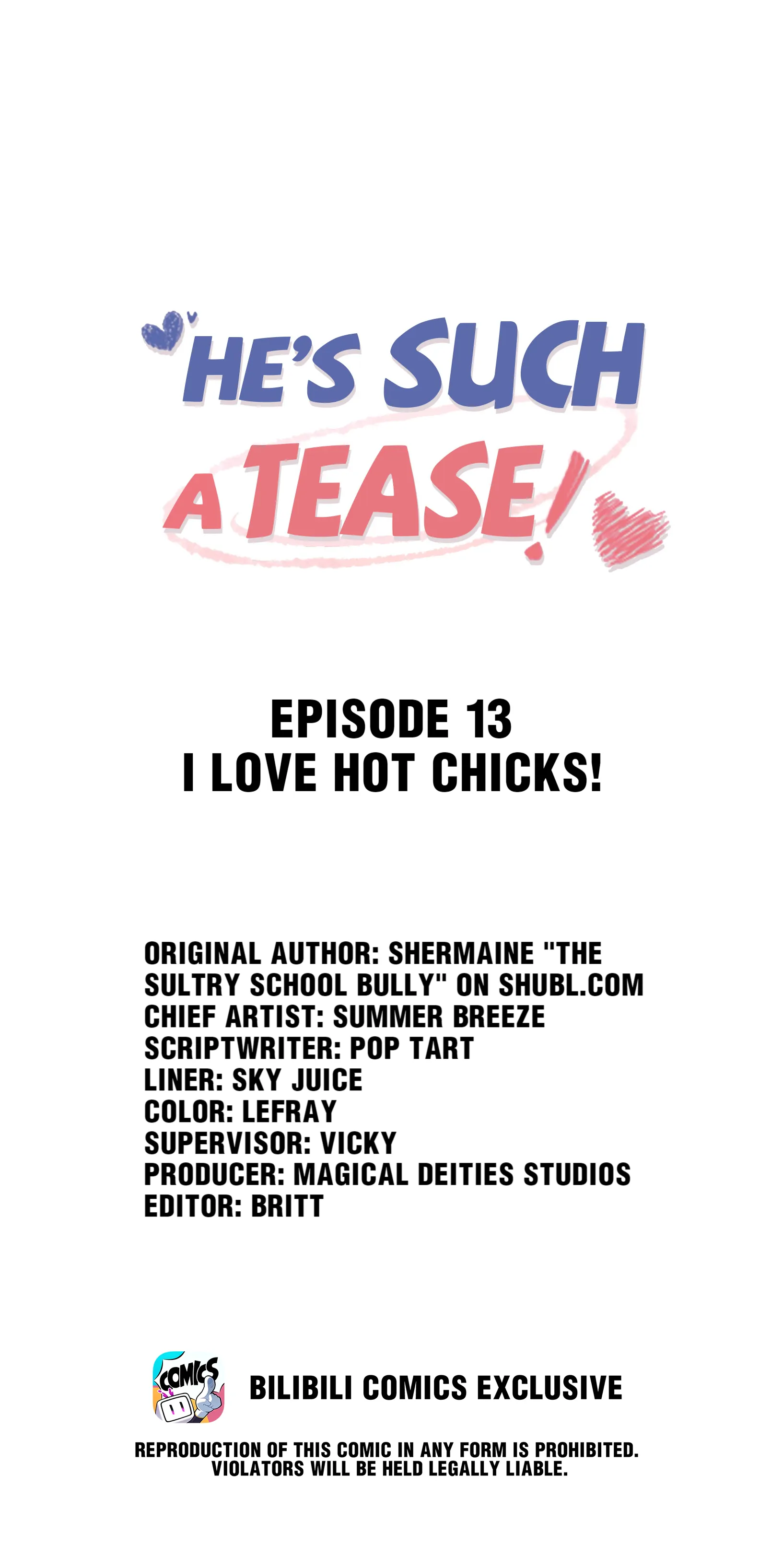 He’s Such A Tease! (Official) - 13 - I Love Hot Chicks! manhwa