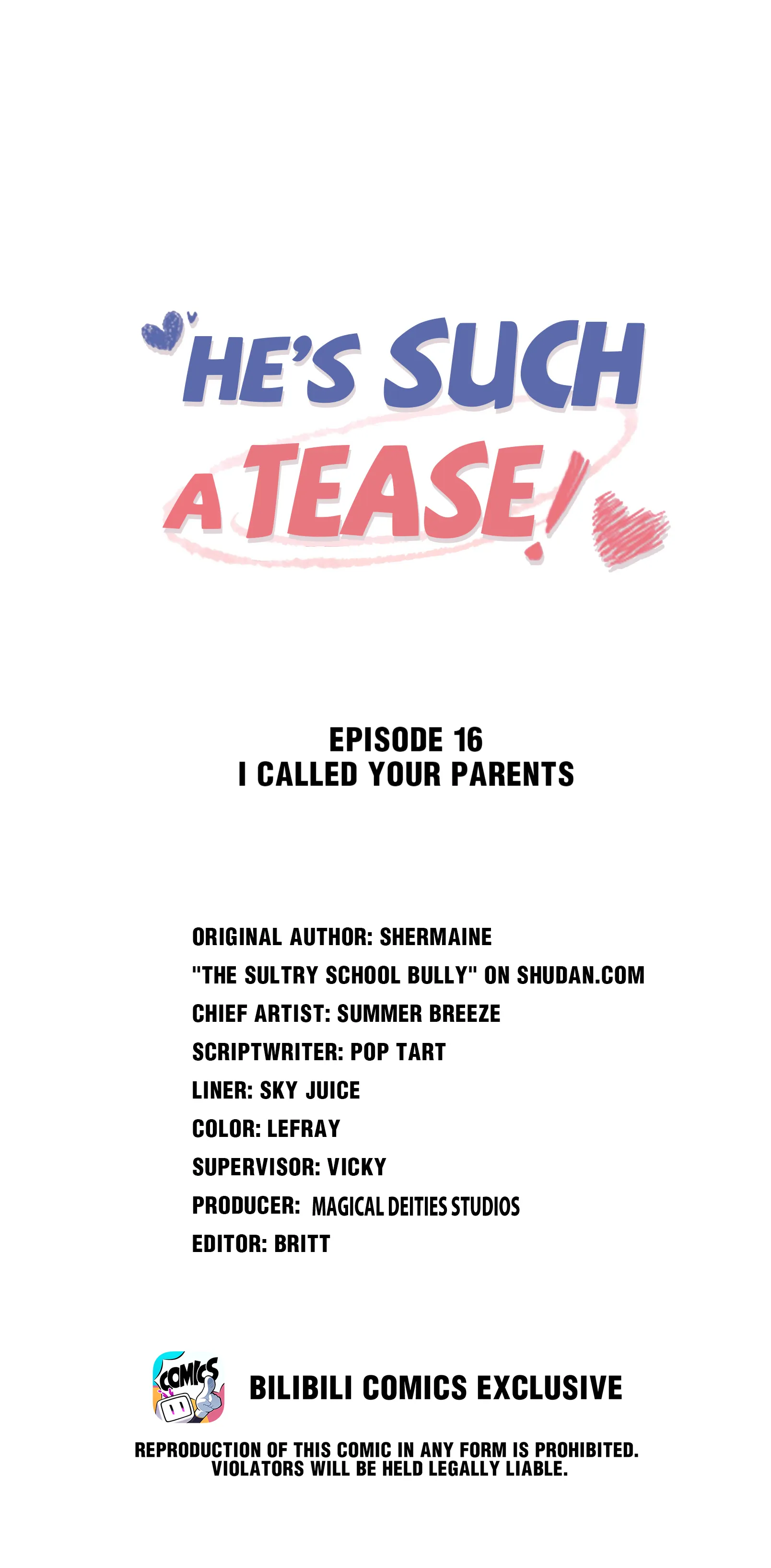 He’s Such A Tease! (Official) - 16 - I Called Your Parents manhwa