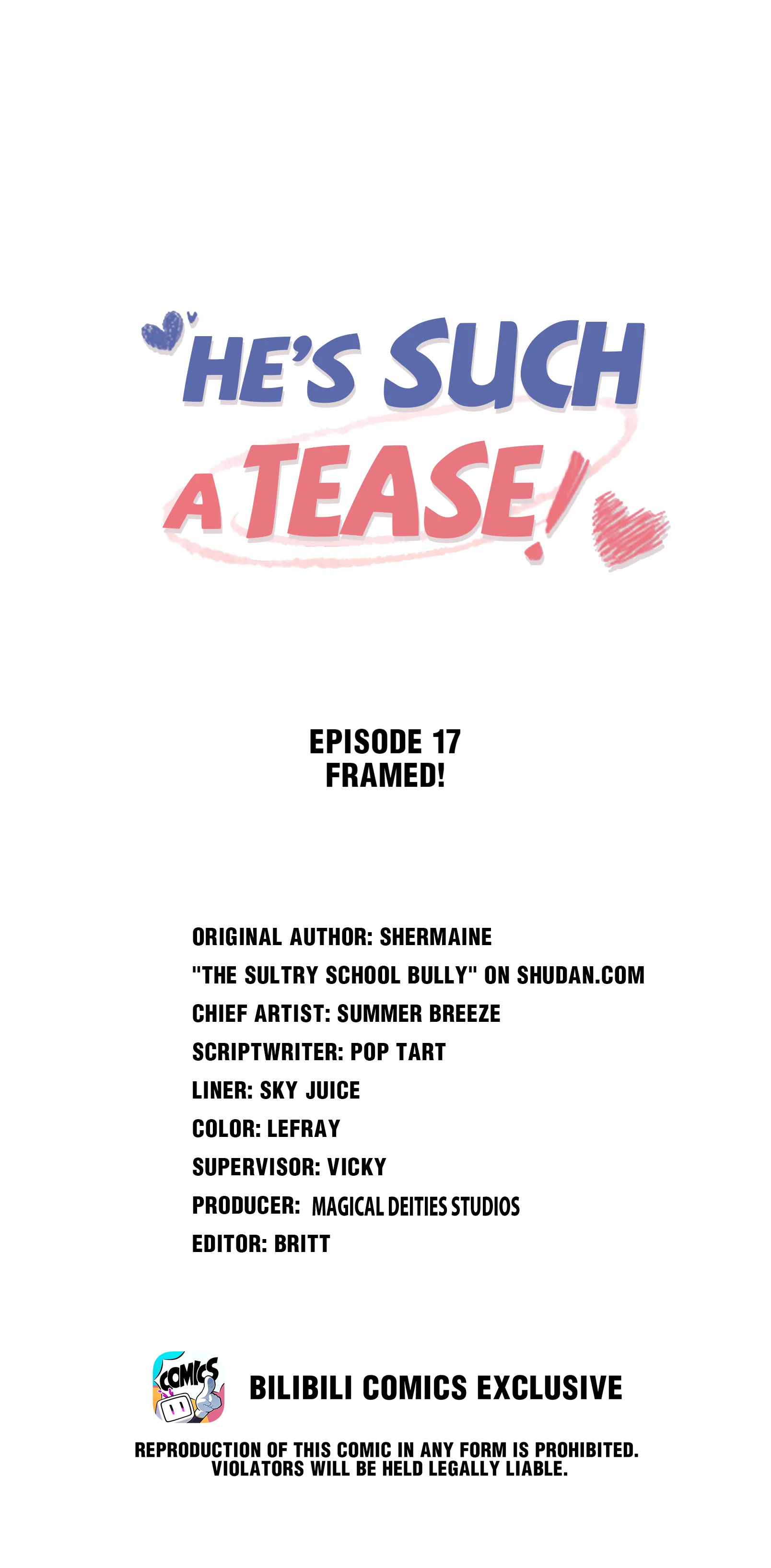 He’s Such A Tease! (Official) - 17 - Framed! manhwa