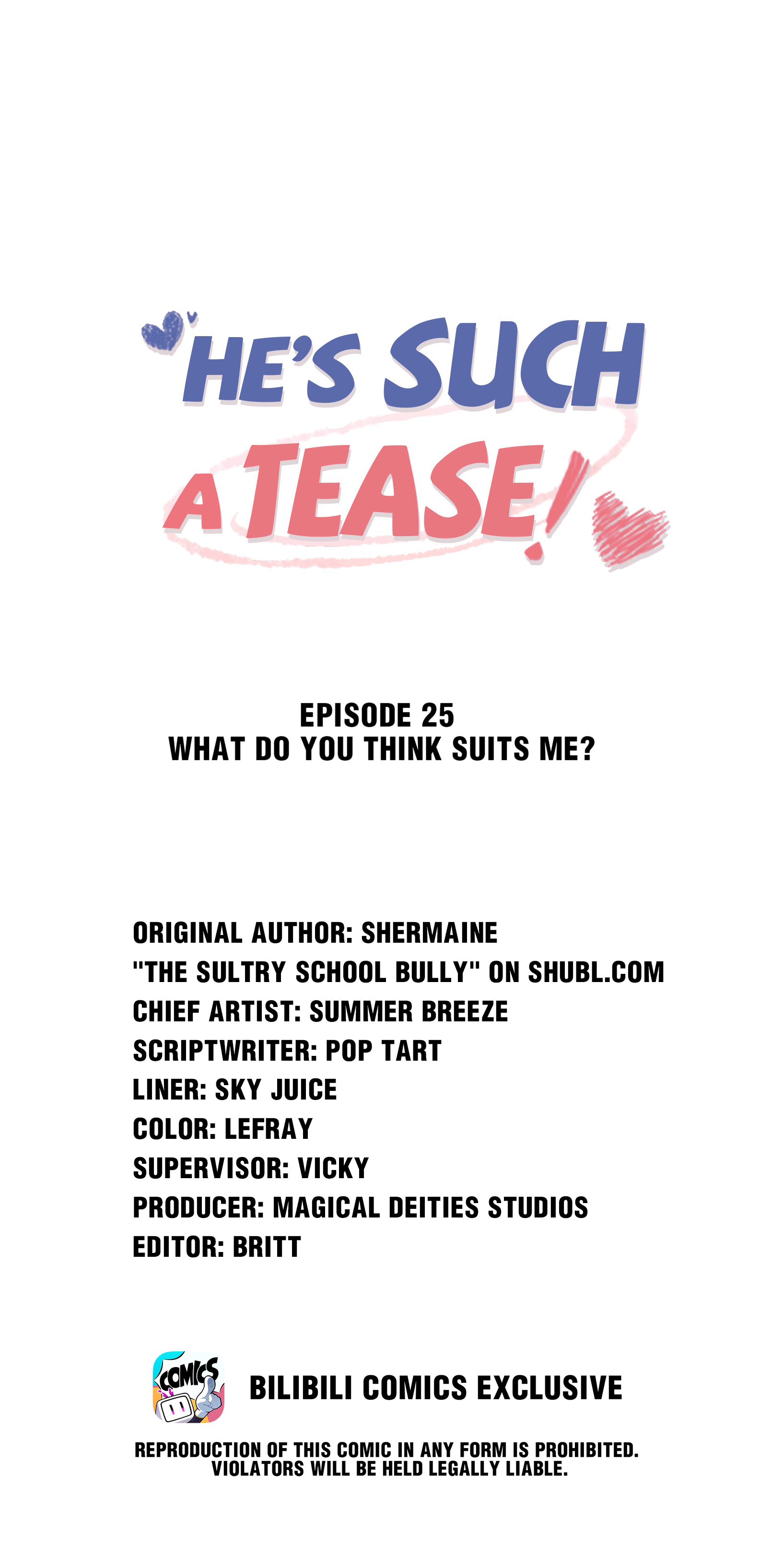 He’s Such A Tease! (Official) - 25 - What Do You Think Suits Me manhwa