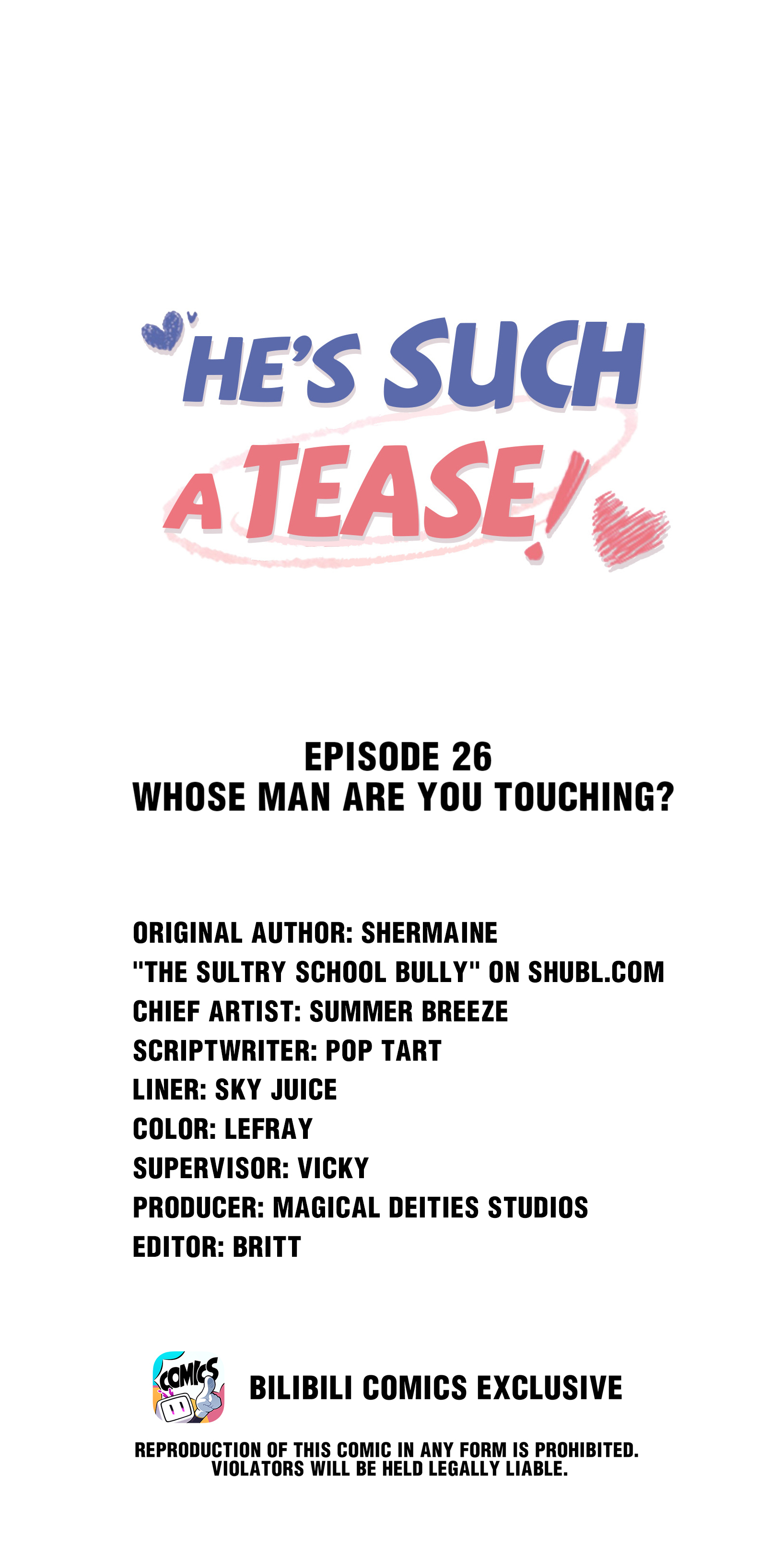 He’s Such A Tease! (Official) - 26 - Whose Man Are You Touching manhwa