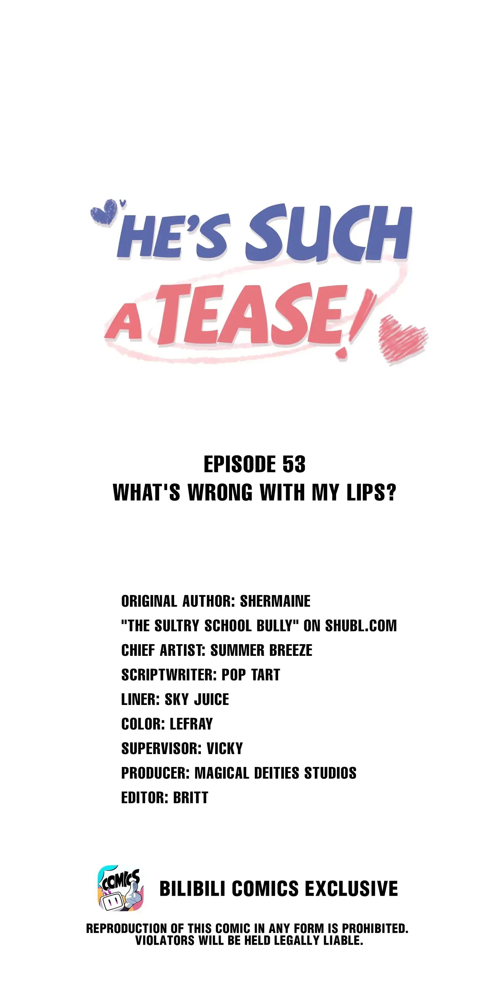 He’s Such A Tease! (Official) - 53 - What's Wrong With My Lips manhwa