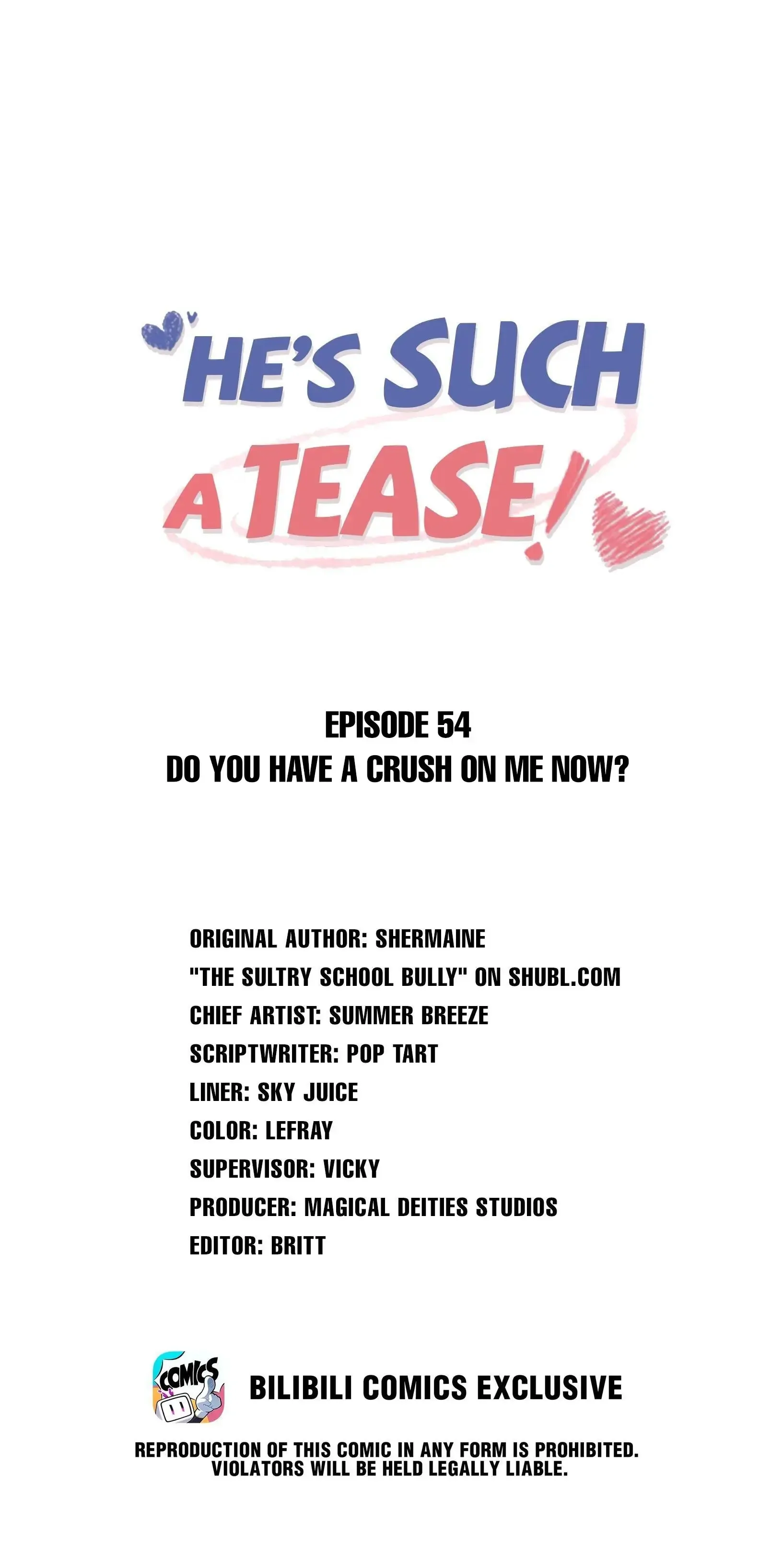 He’s Such A Tease! (Official) - 54 - Do You Have A Crush On Me Now manhwa