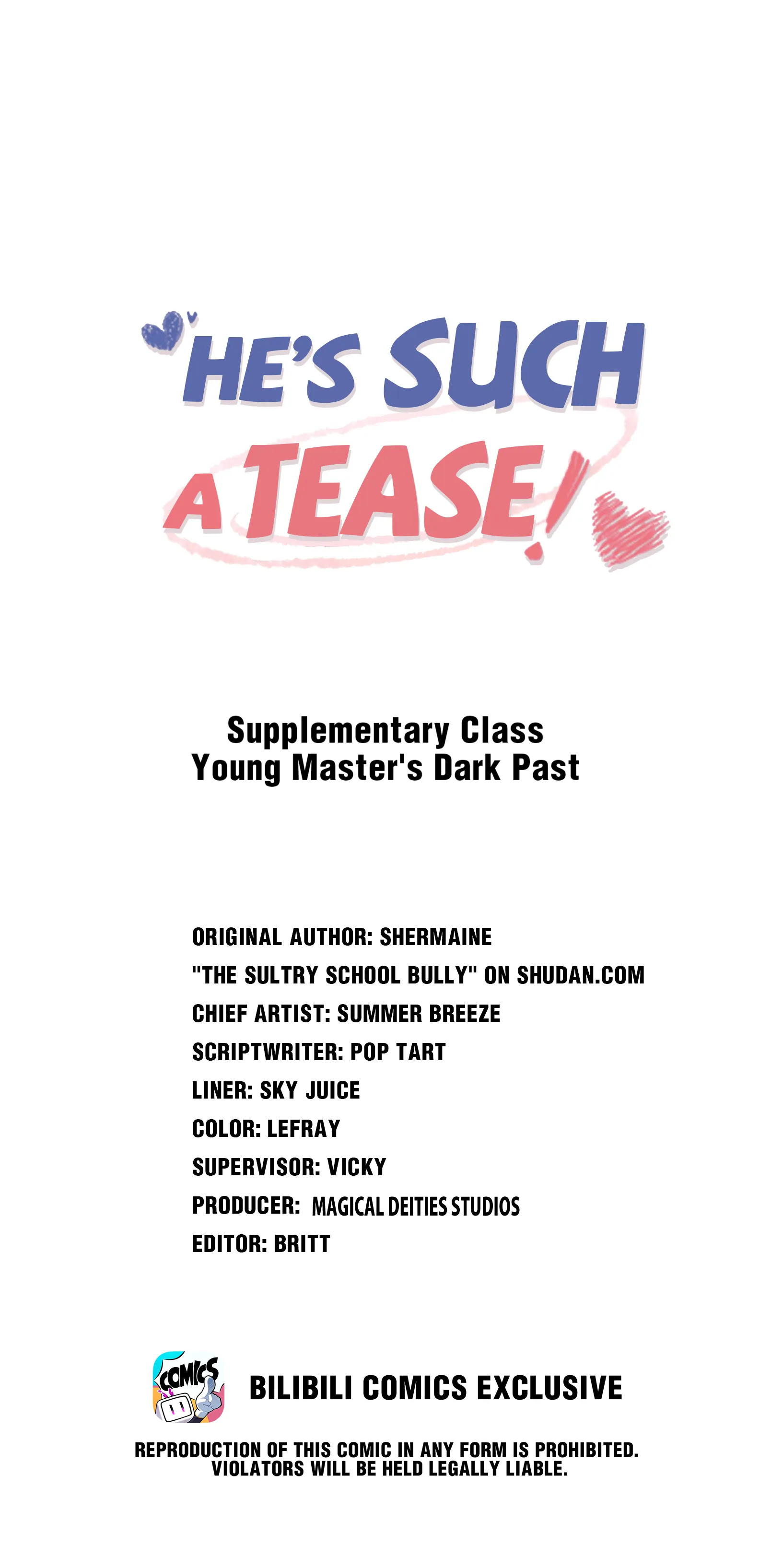 He’s Such A Tease! (Official) - 8.5 - Extra - Young Master's Dark Past manhwa