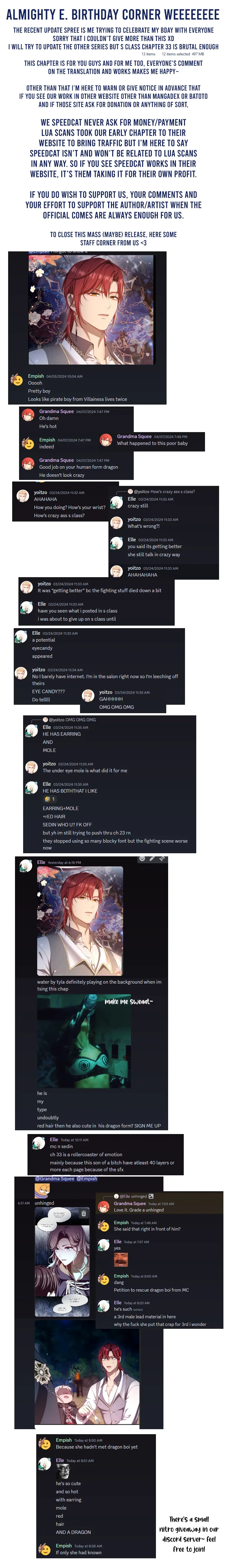 S-Class Hunter Doesn’t Want to Be a Villainous Princess [Speedcat Version] - Chapter 33 manhwa