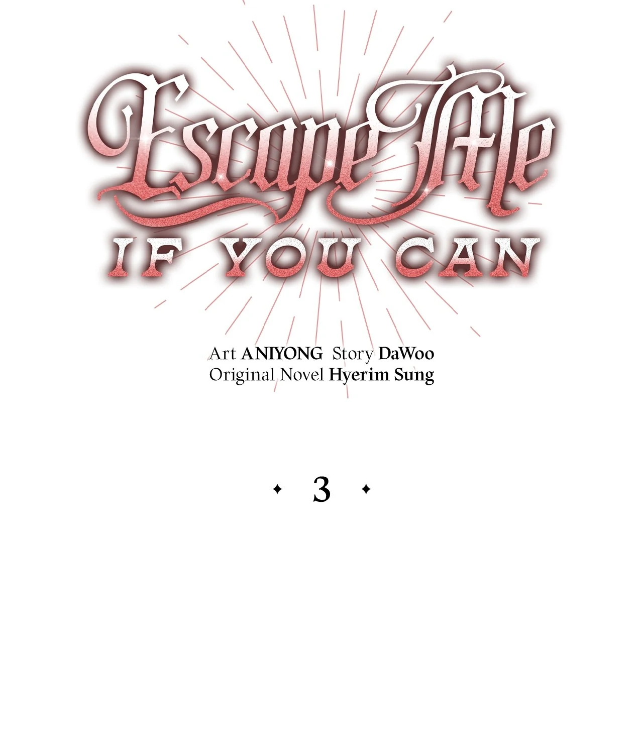 Escape Me If You Can - Chapter 3 manhwa