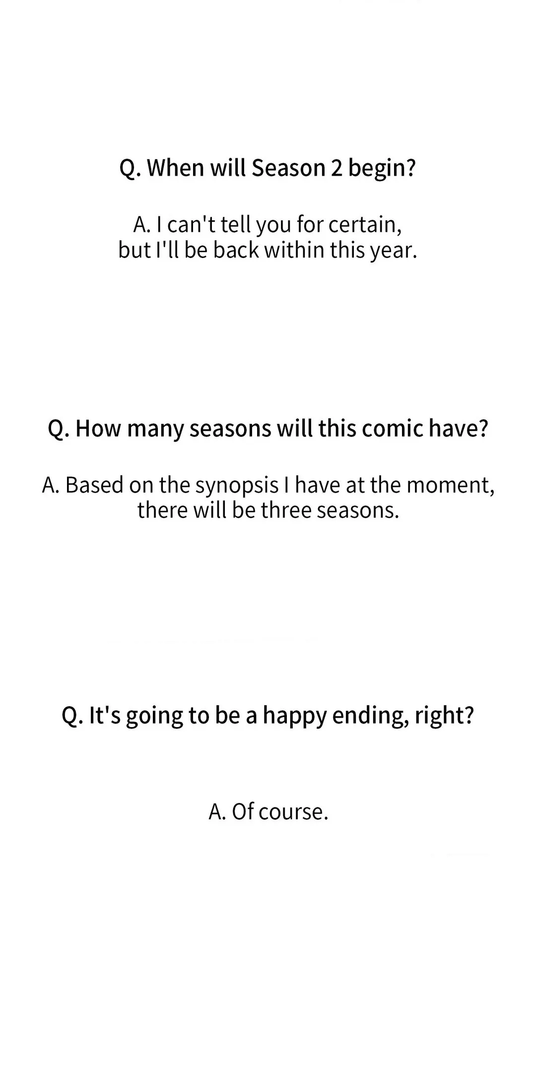 Fall From Grace [Official] - Creator's Note manhwa