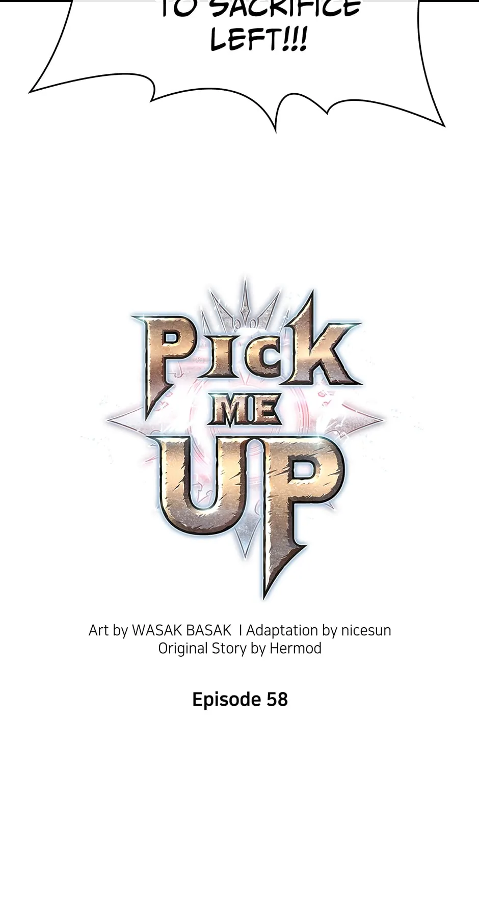 Pick Me Up (Official) - Chapter 58 manhwa