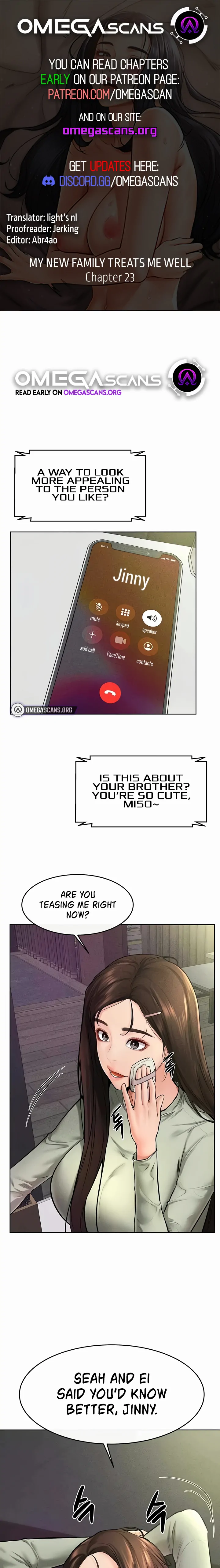 My New Family Treats Me Well [Omega Scans] - Chapter 23 manhwa