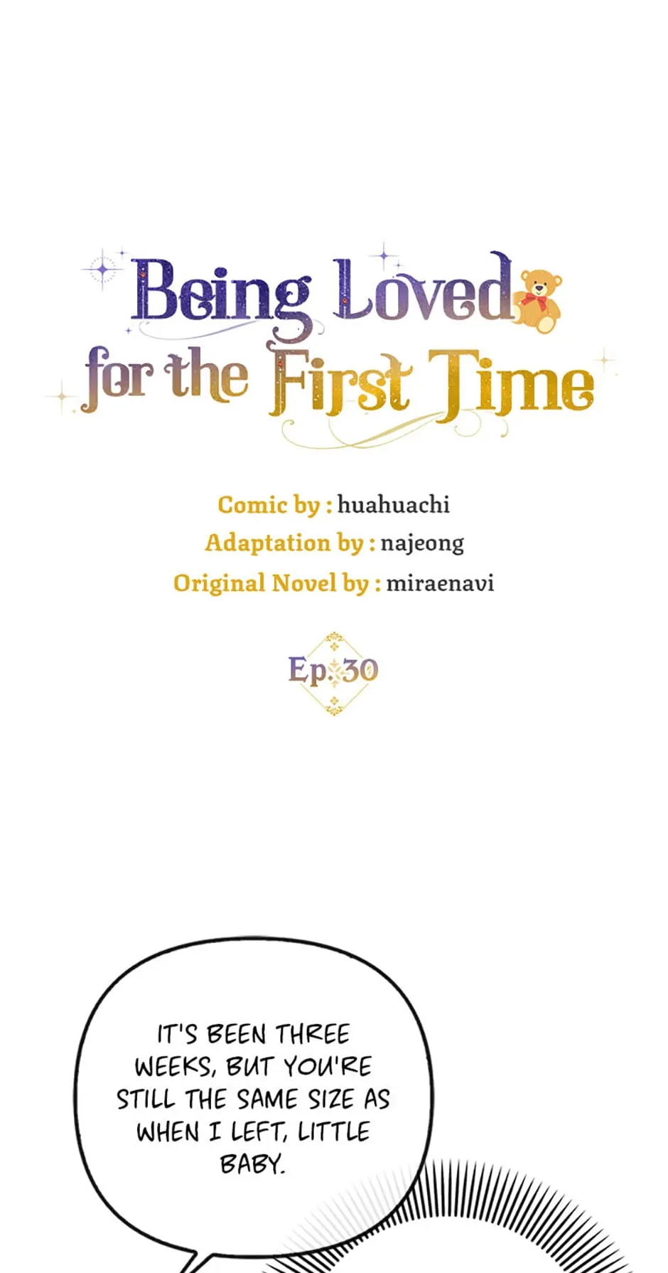 Being Loved for the First Time - Chapter 30 manhwa