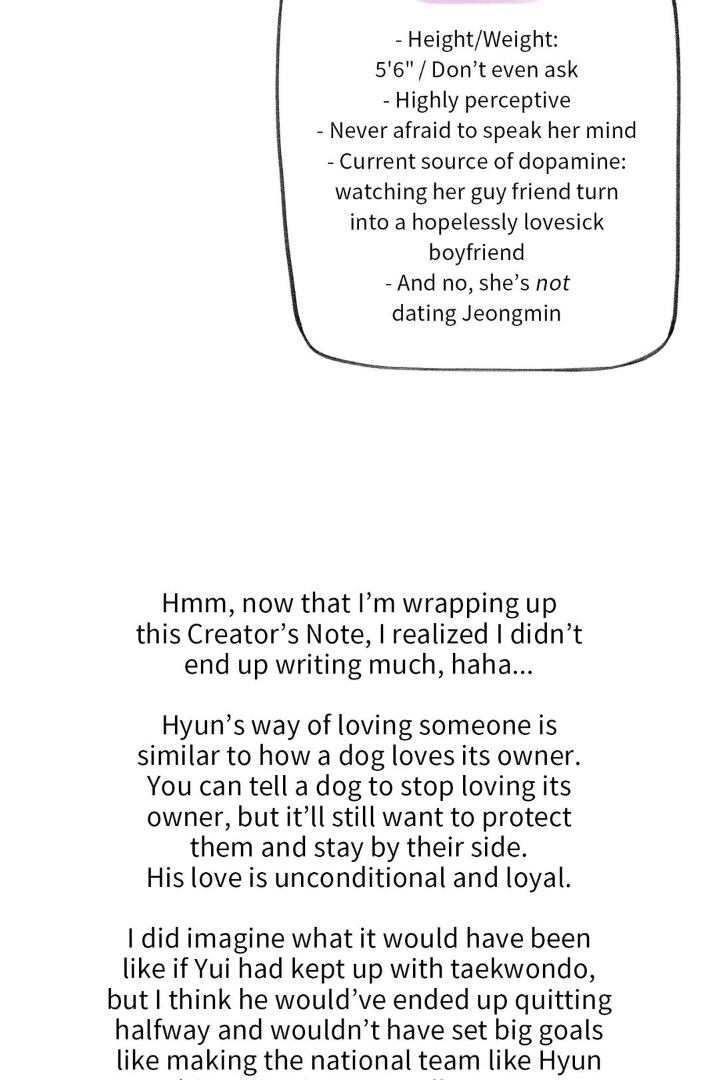 Leave Room for Love「Official」 - Creator's Note manhwa