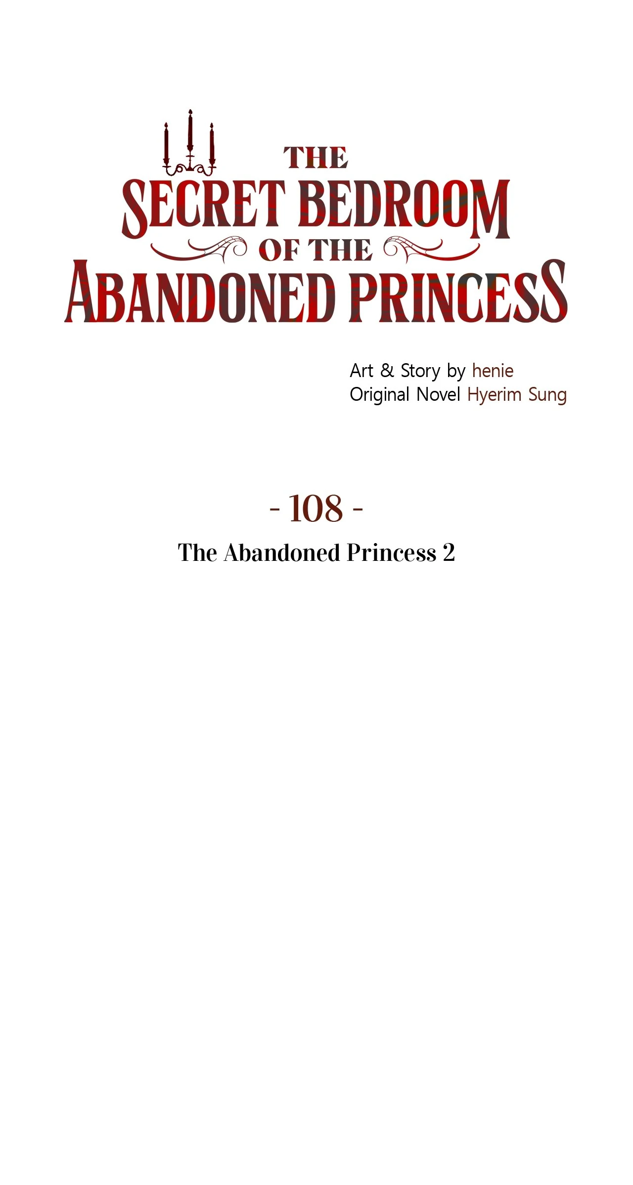The Secret Bedroom of the Abandoned Princess [Official] - Chapter 108 manhwa