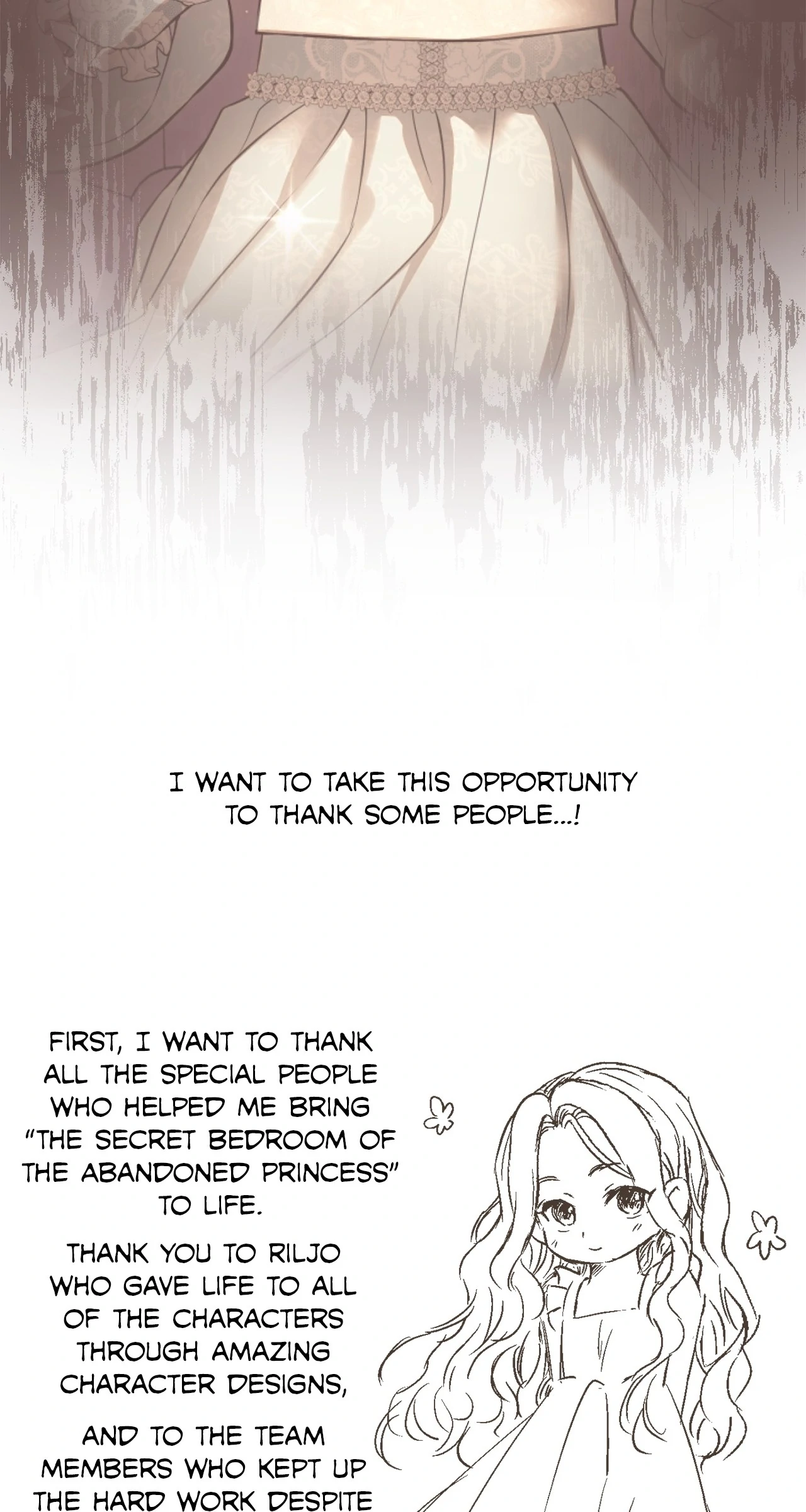 The Secret Bedroom of the Abandoned Princess [Official] - Creator's Note manhwa