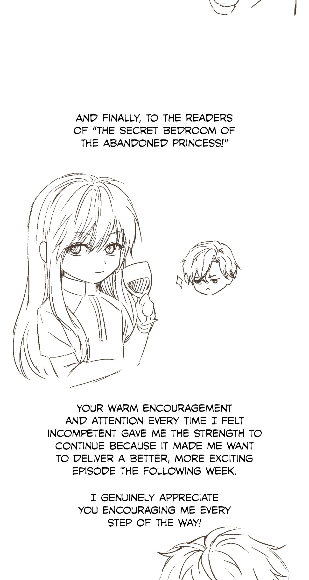 The Secret Bedroom of the Abandoned Princess [Official] - Creator's Note manhwa