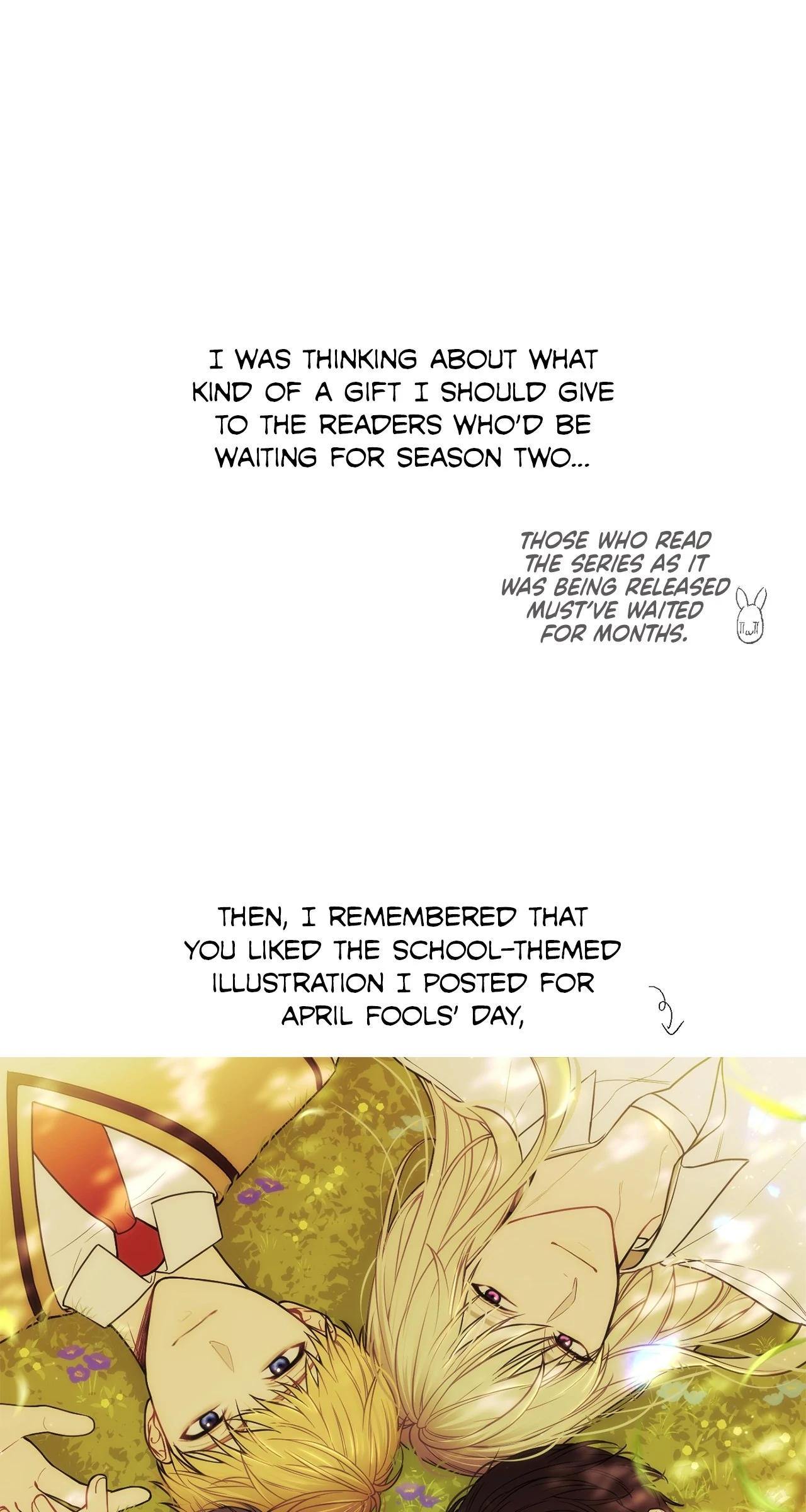 The Secret Bedroom of the Abandoned Princess [Official] - Creator's Note manhwa