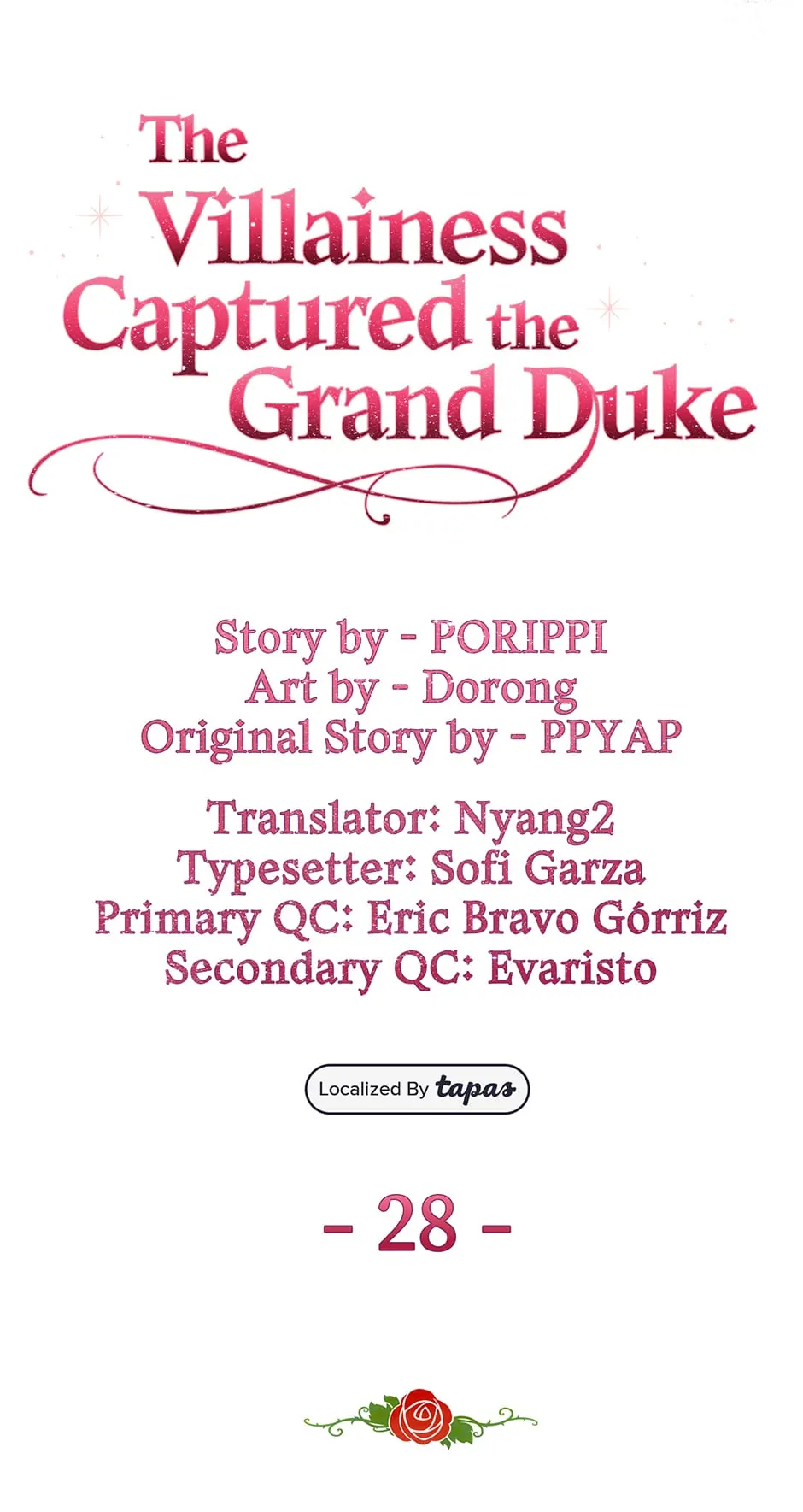 The Villainess Captured the Grand Duke [Official] - Chapter 28 manhwa