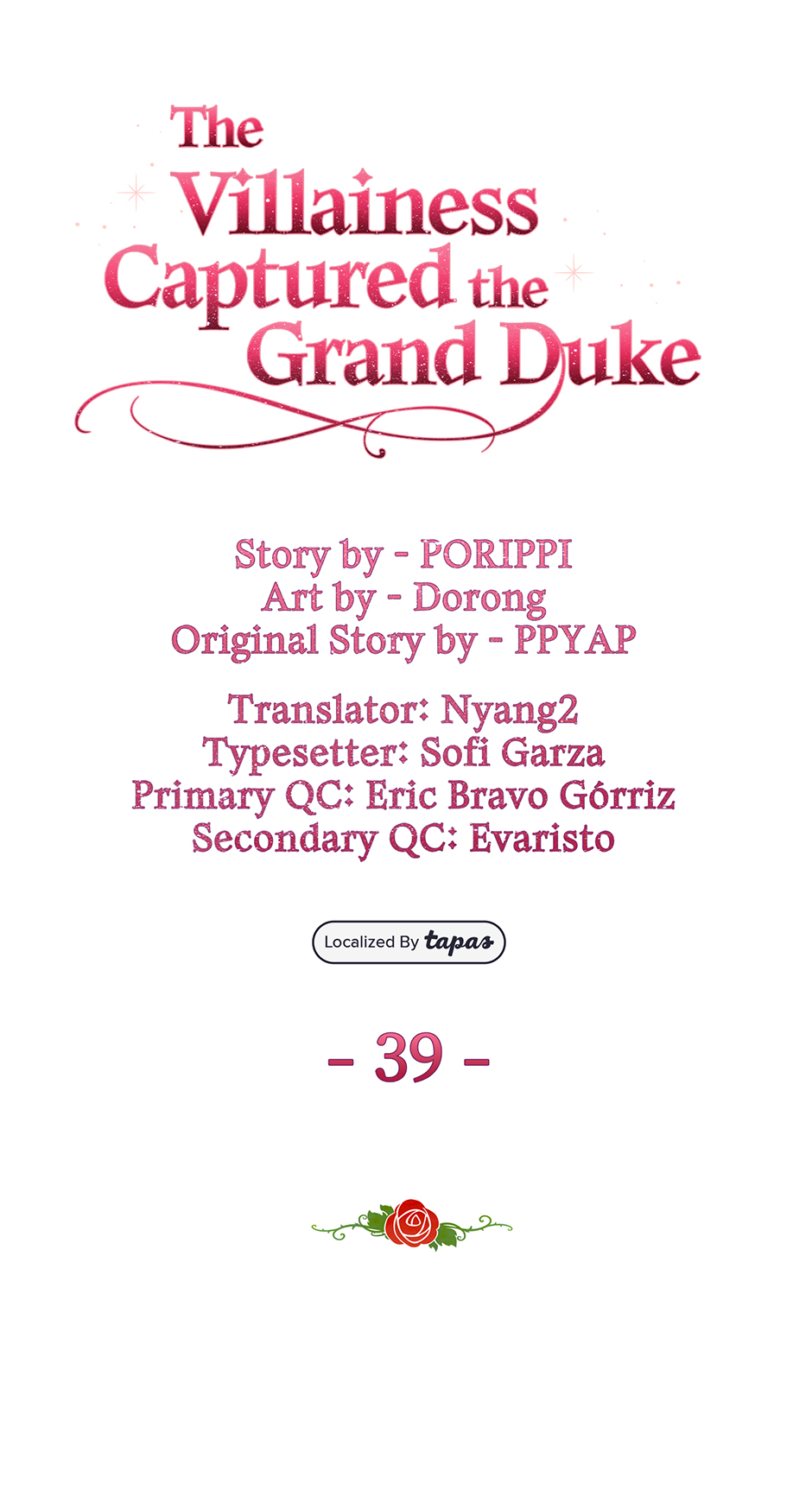 The Villainess Captured the Grand Duke [Official] - Chapter 39 manhwa