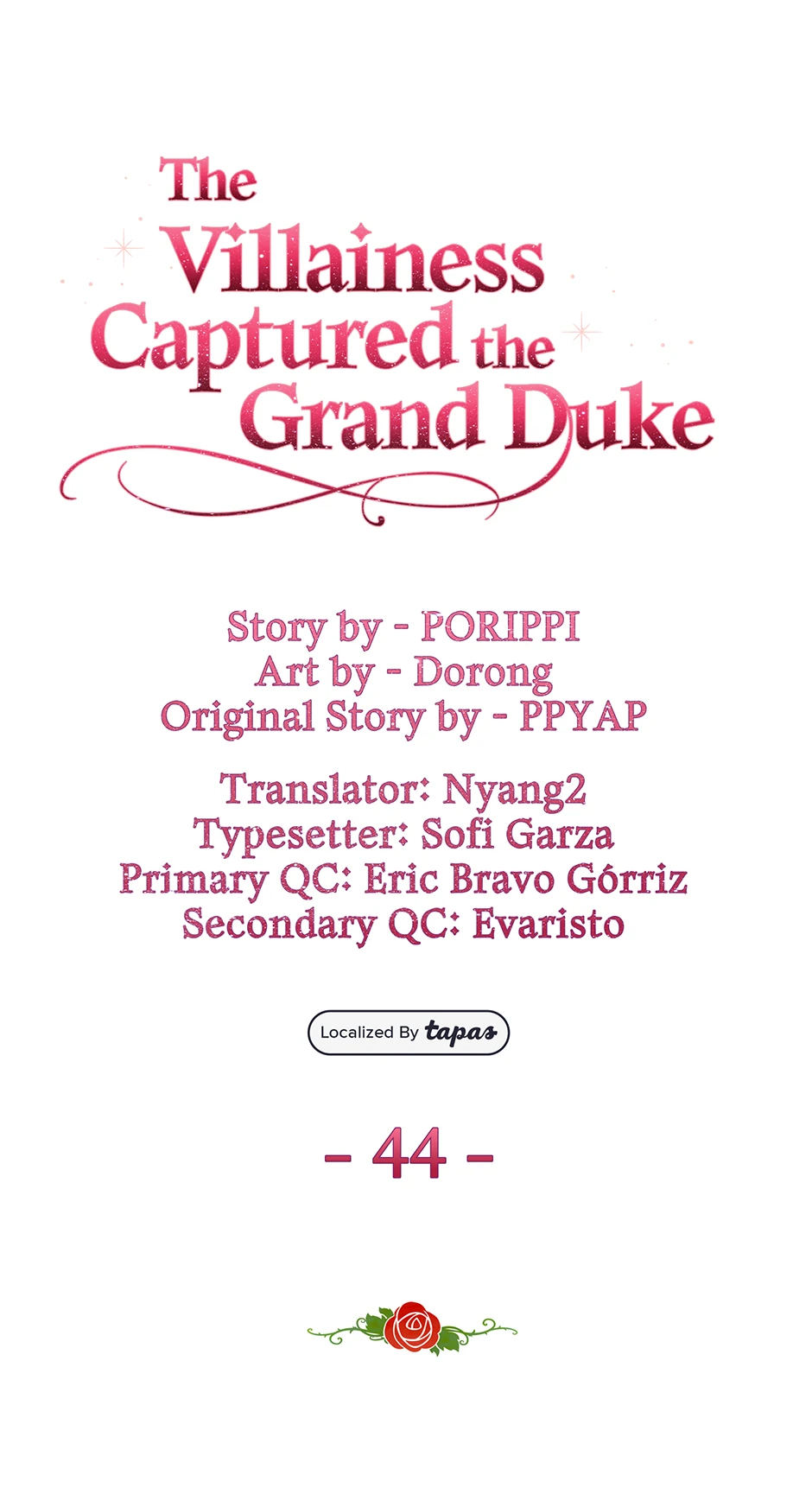 The Villainess Captured the Grand Duke [Official] - Chapter 44 manhwa