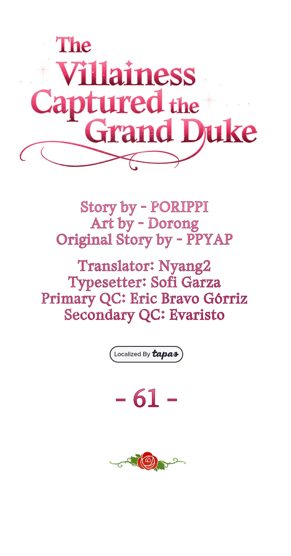 The Villainess Captured the Grand Duke [Official] - Chapter 61 manhwa