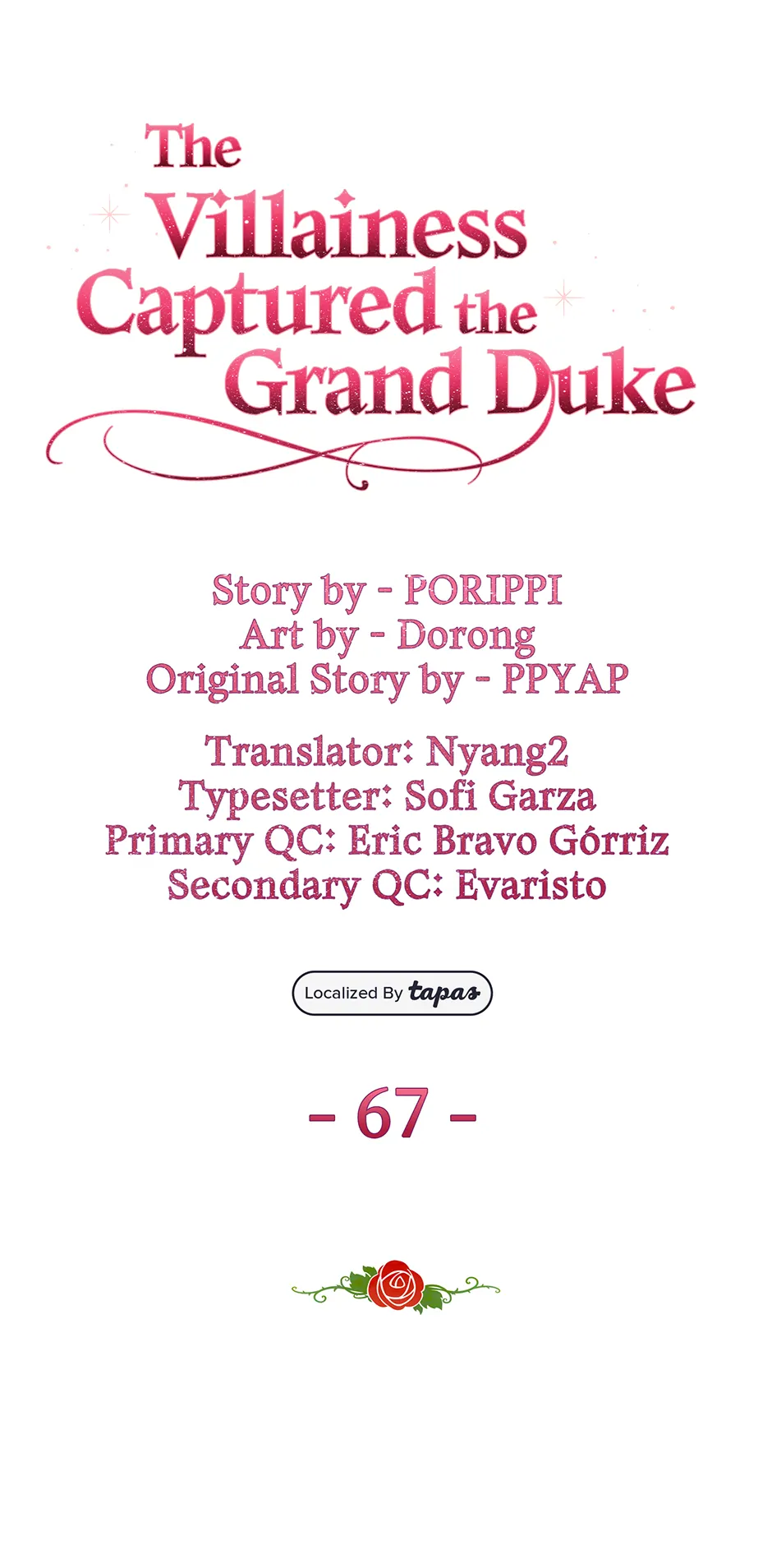 The Villainess Captured the Grand Duke [Official] - Chapter 67 manhwa