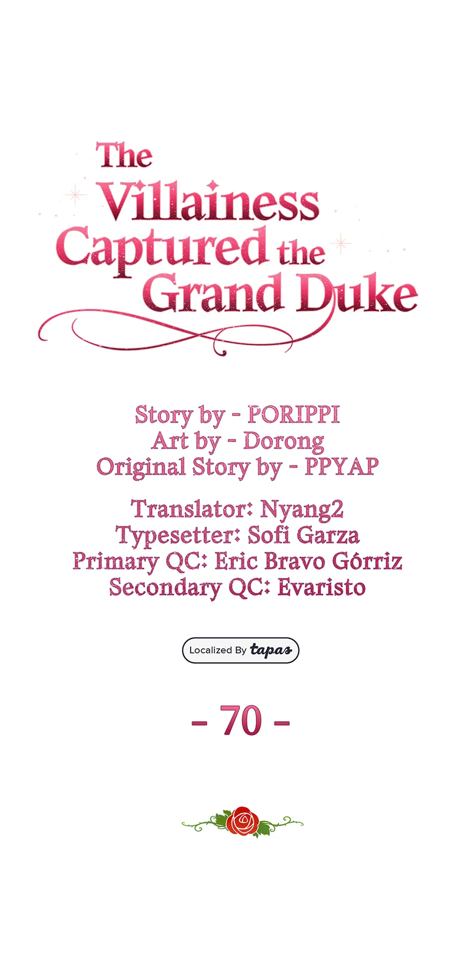The Villainess Captured the Grand Duke [Official] - Chapter 70 manhwa
