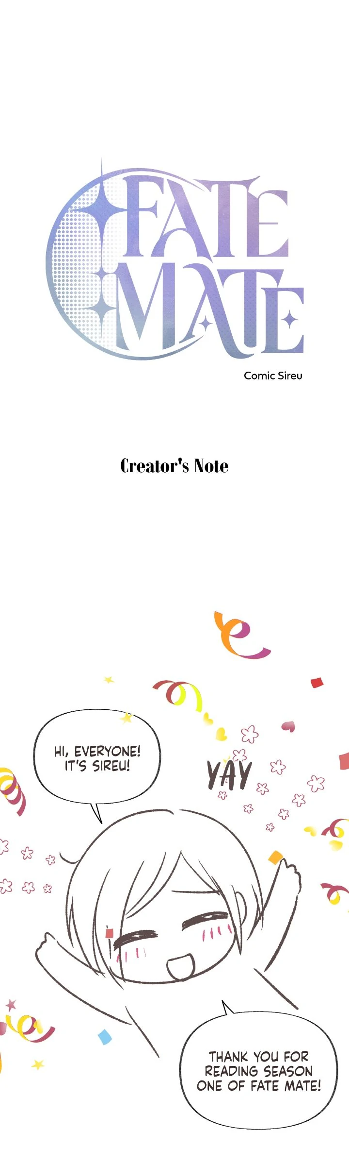 Fate Mate - Creator's Note manhwa