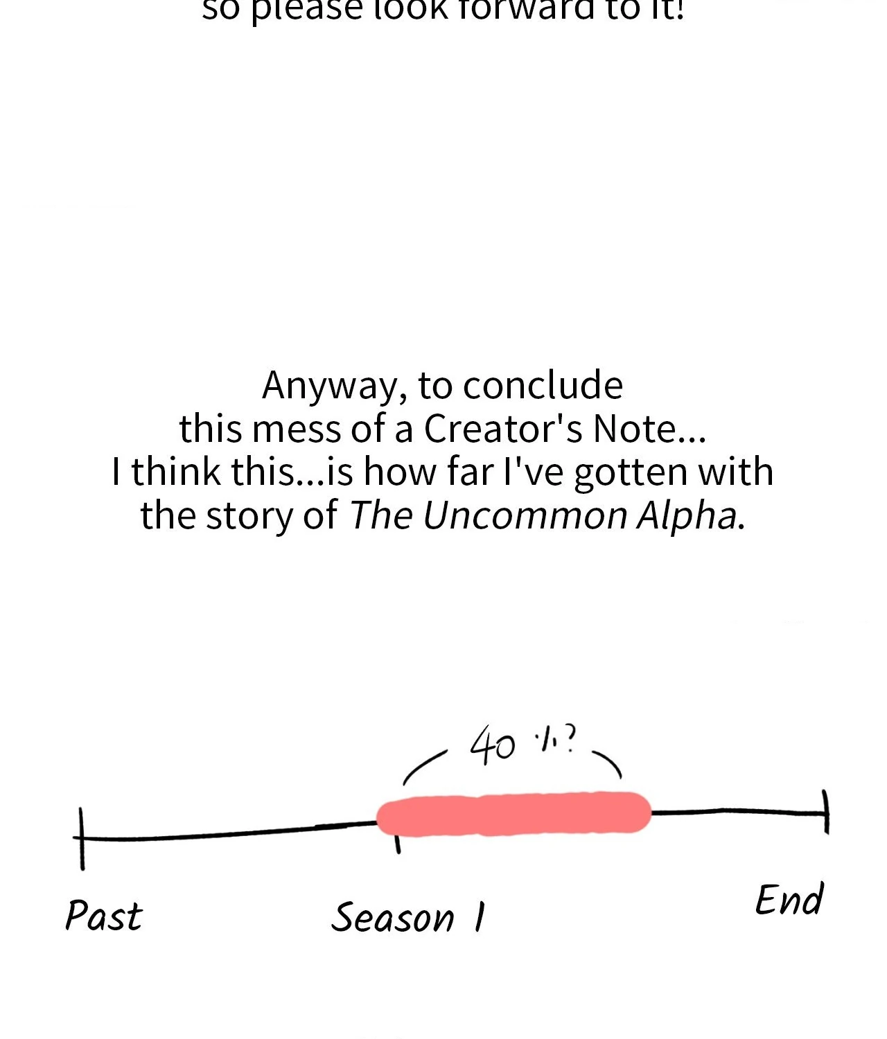 The Uncommon Alpha - Creator's Note manhwa