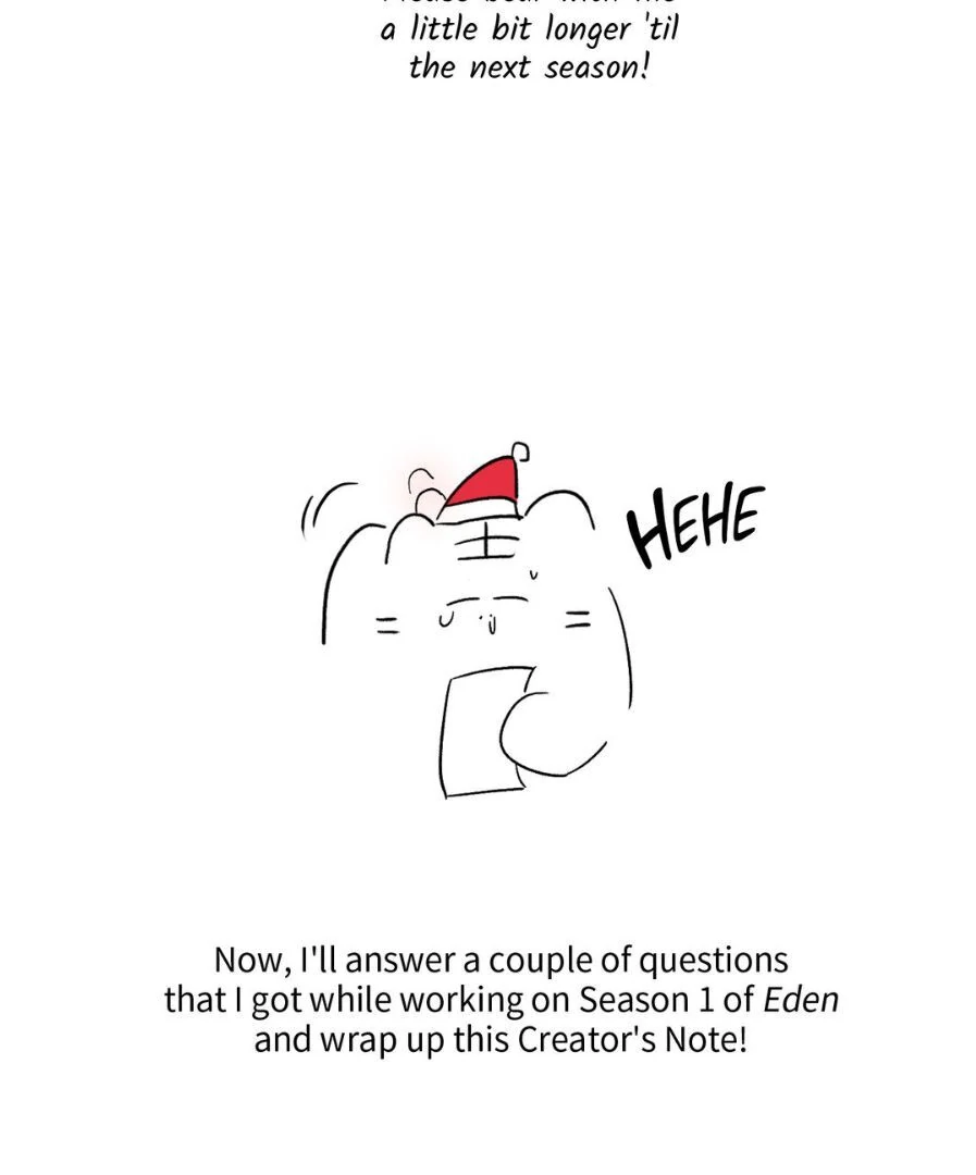 Eden - Creator's Note manhwa