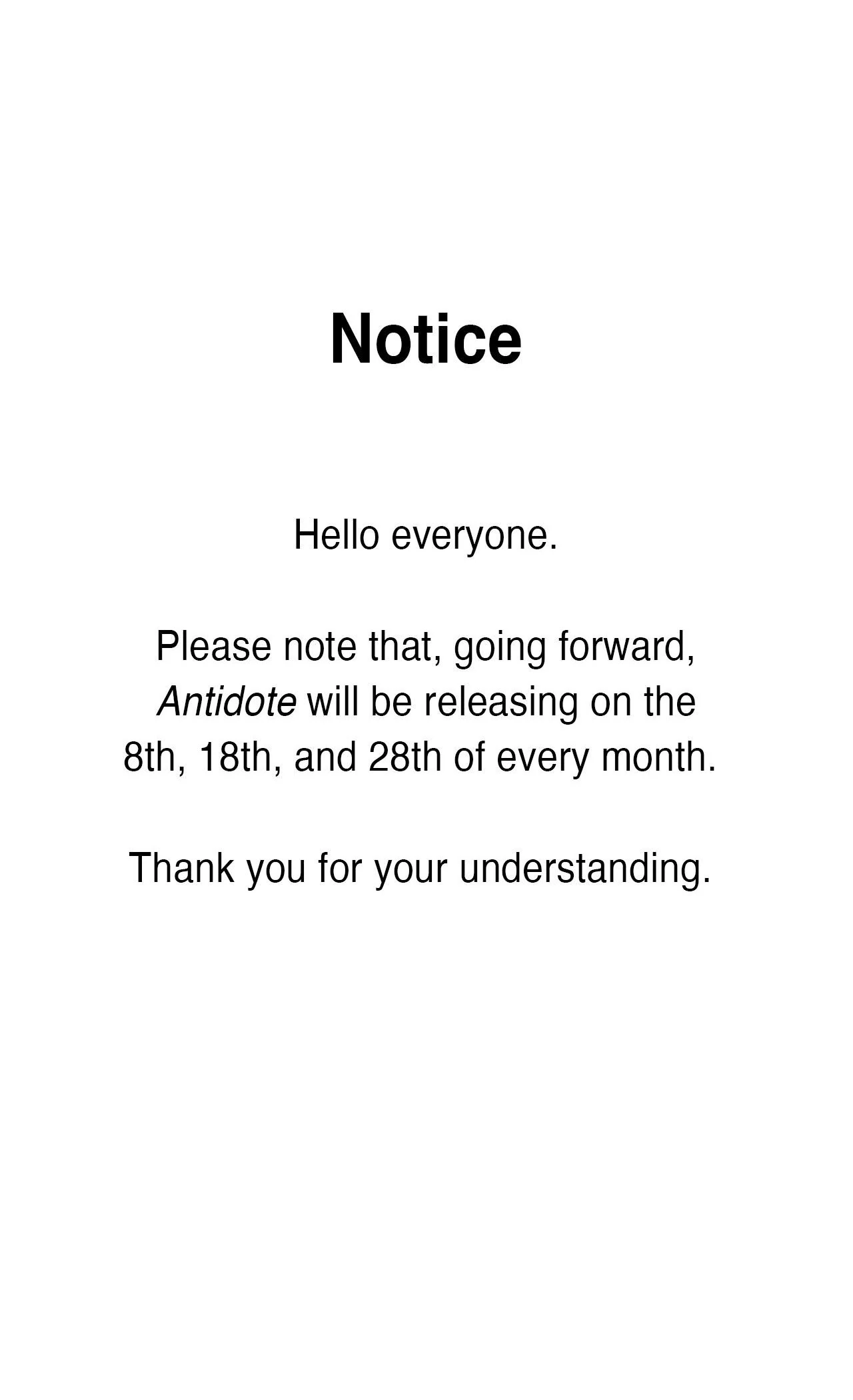 Antidote { Official } - Chapter 58 manhwa