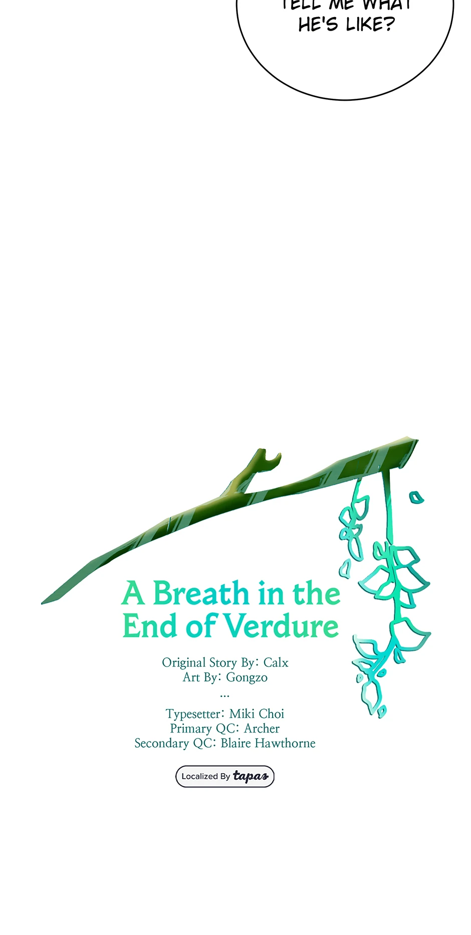 A Breath in the End of Verdure - Chapter 10 manhwa