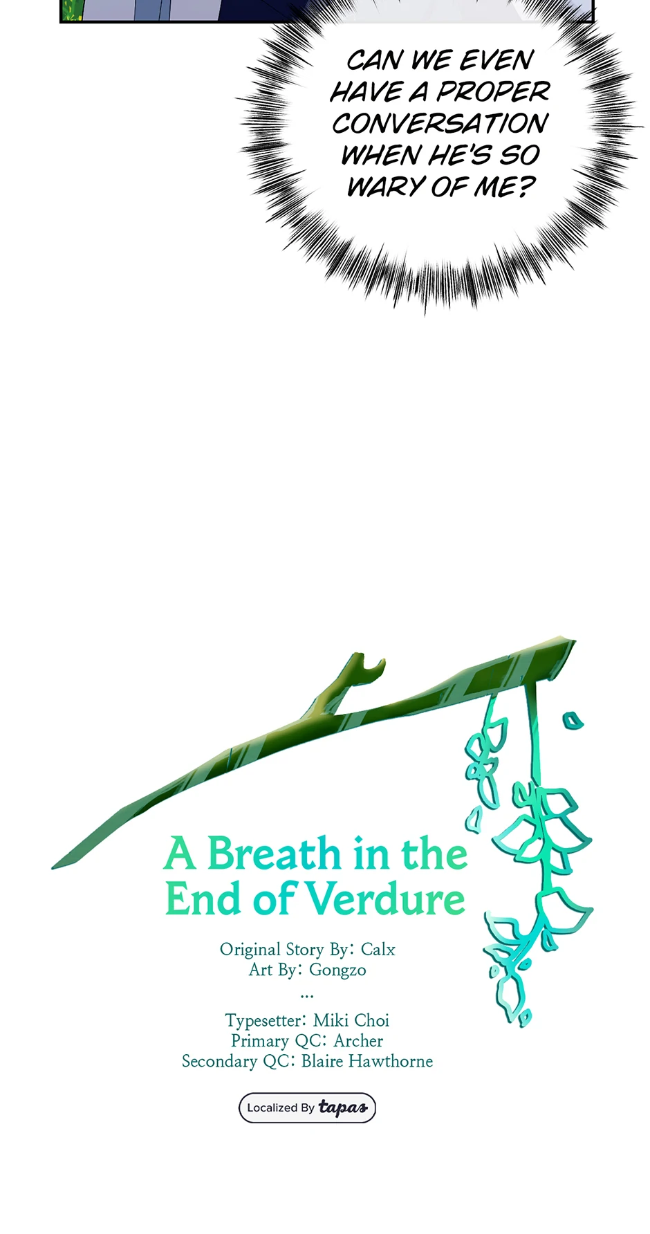 A Breath in the End of Verdure - Chapter 18 manhwa