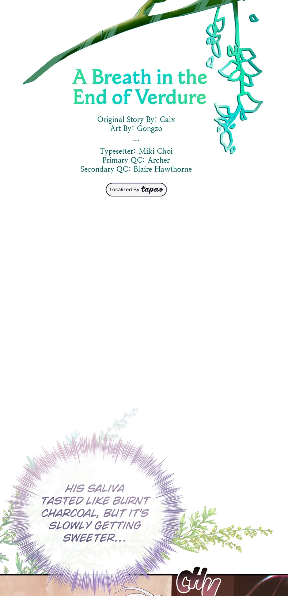 A Breath in the End of Verdure - Chapter 19 manhwa