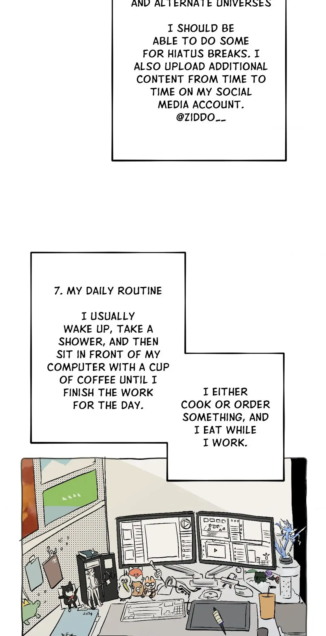 Prison Breakfast  [Official] - Creator's Note manhwa