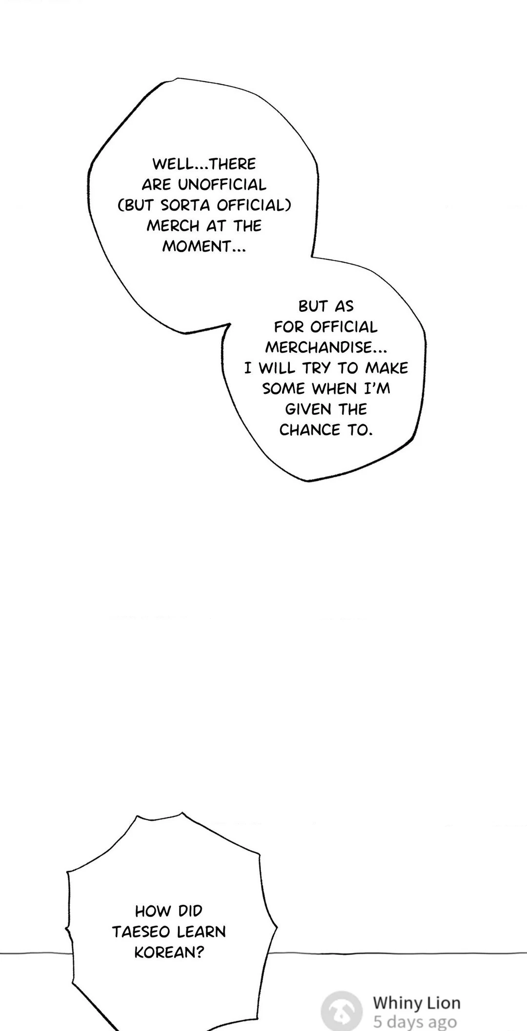Prison Breakfast  [Official] - Creator's Note manhwa