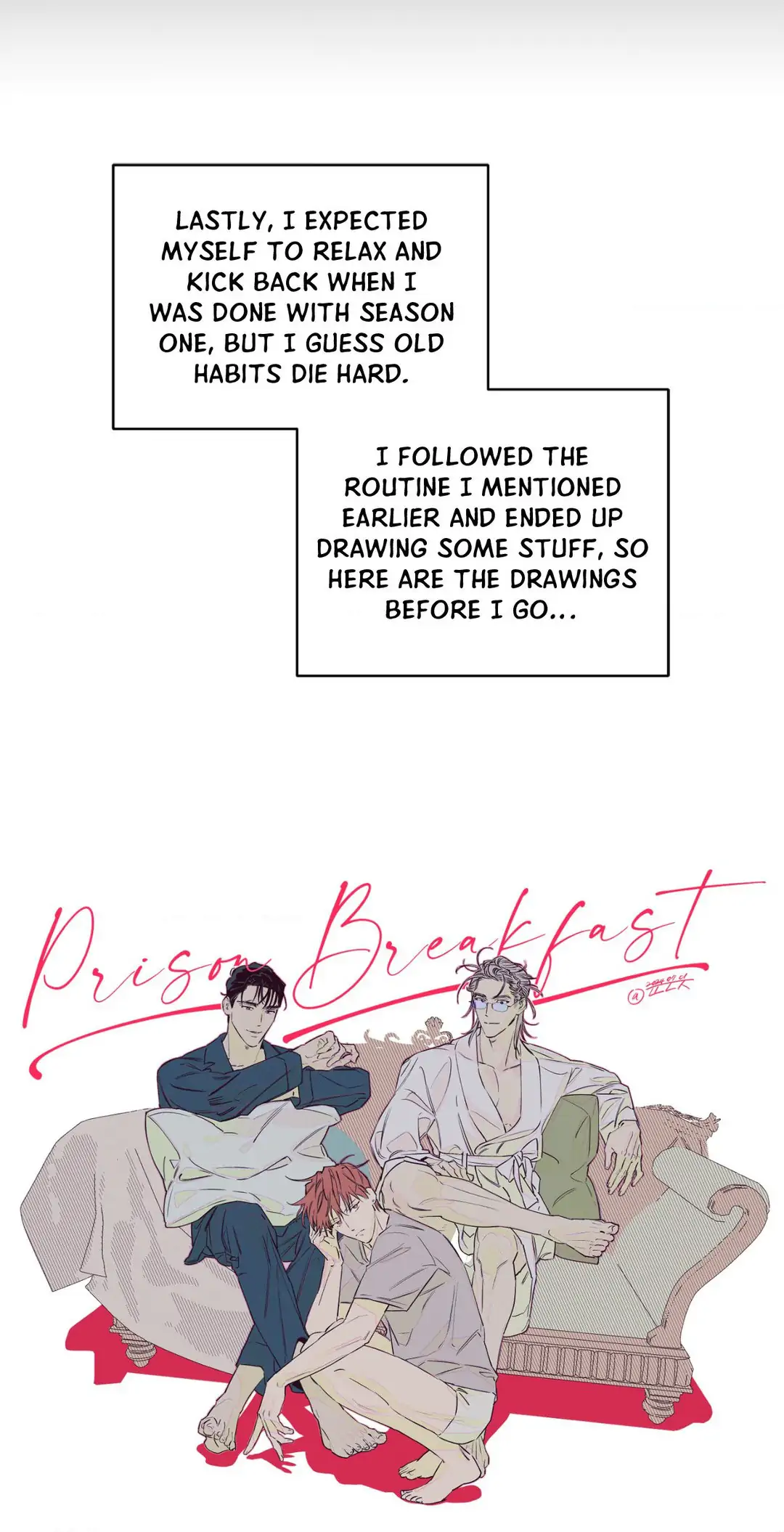 Prison Breakfast  [Official] - Creator's Note manhwa