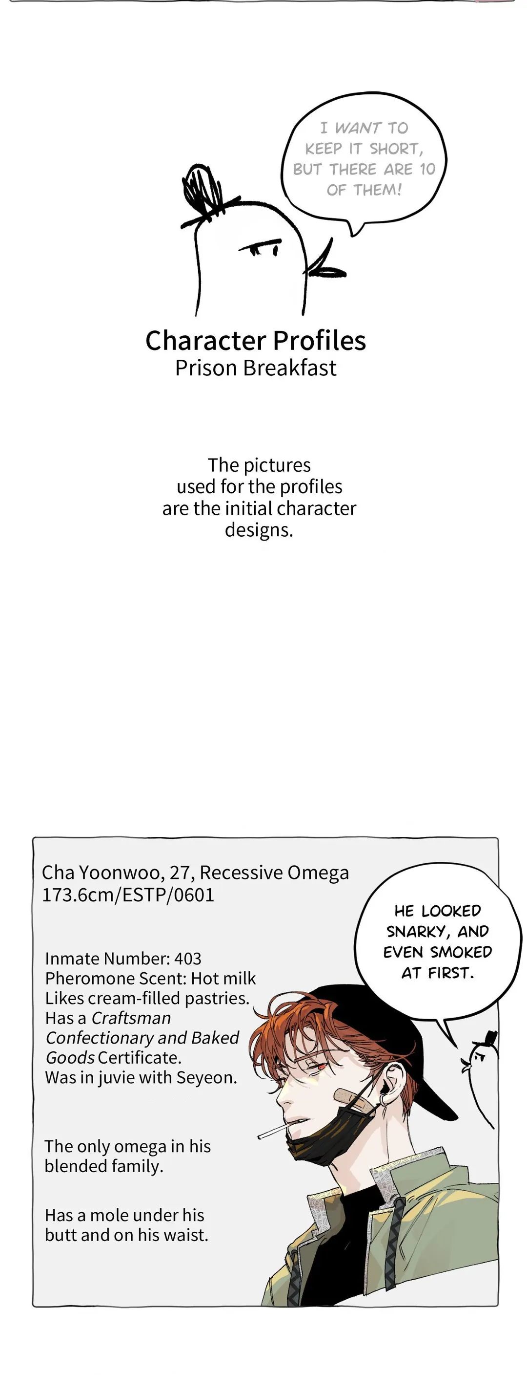 Prison Breakfast  [Official] - Hiatus Special + Character Profiles manhwa