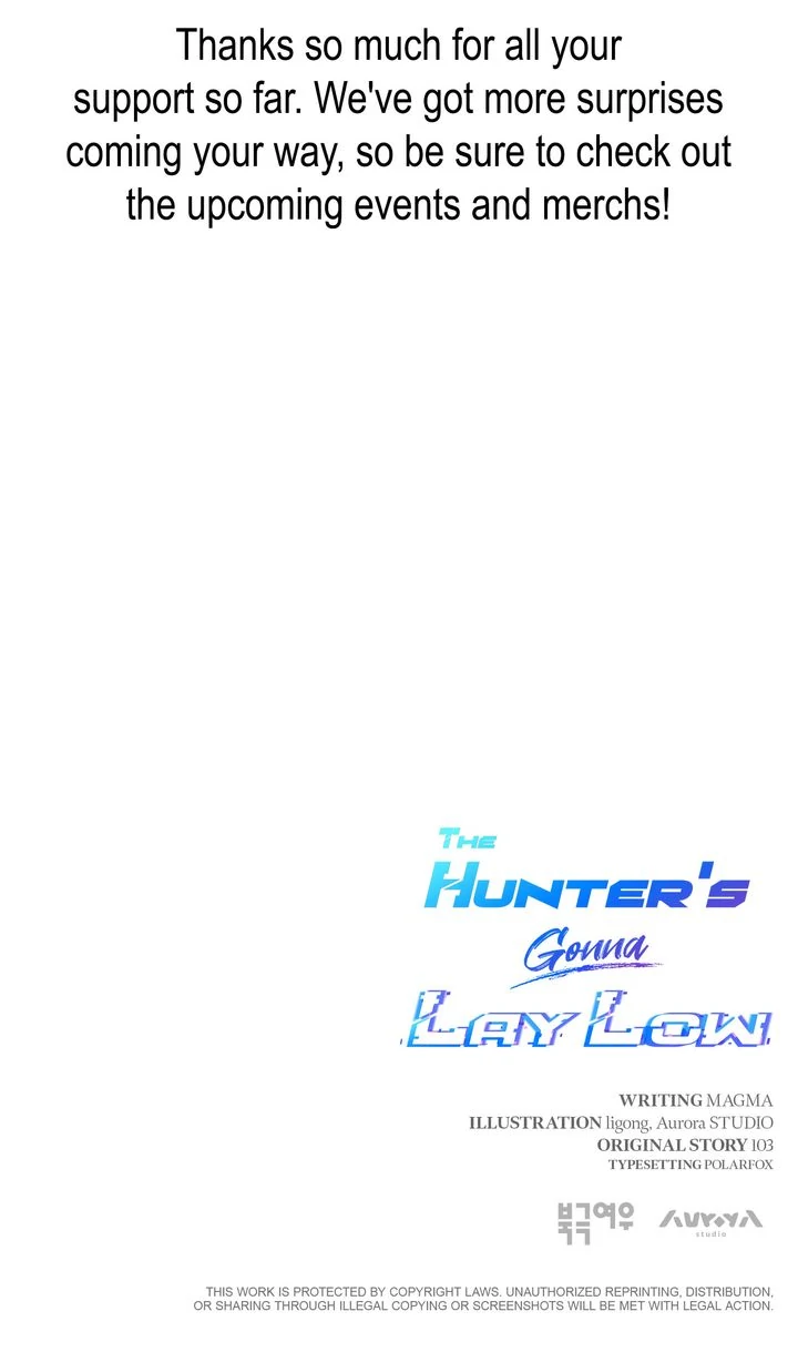 The Hunter’s Gonna Lay Low [Official] - Creator's Note manhwa
