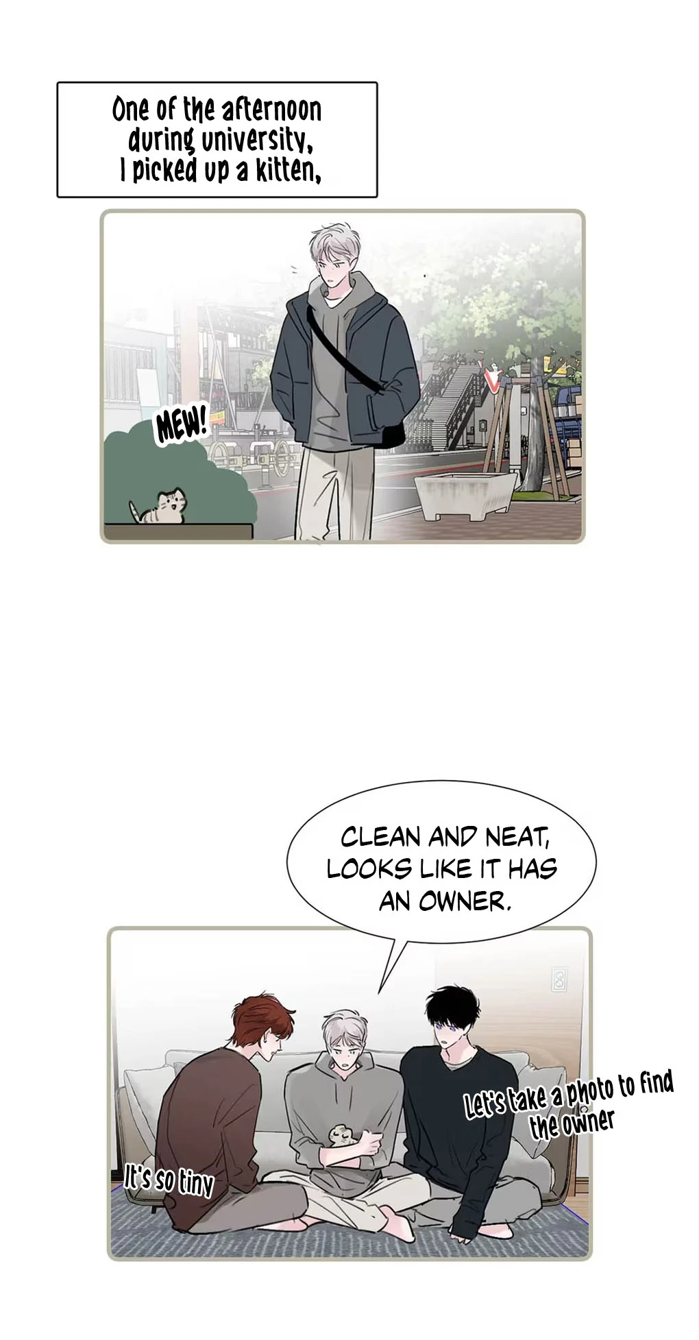 I became a first-class guide thanks to my childhood friends - Extra - Picked up a kitten. manhwa