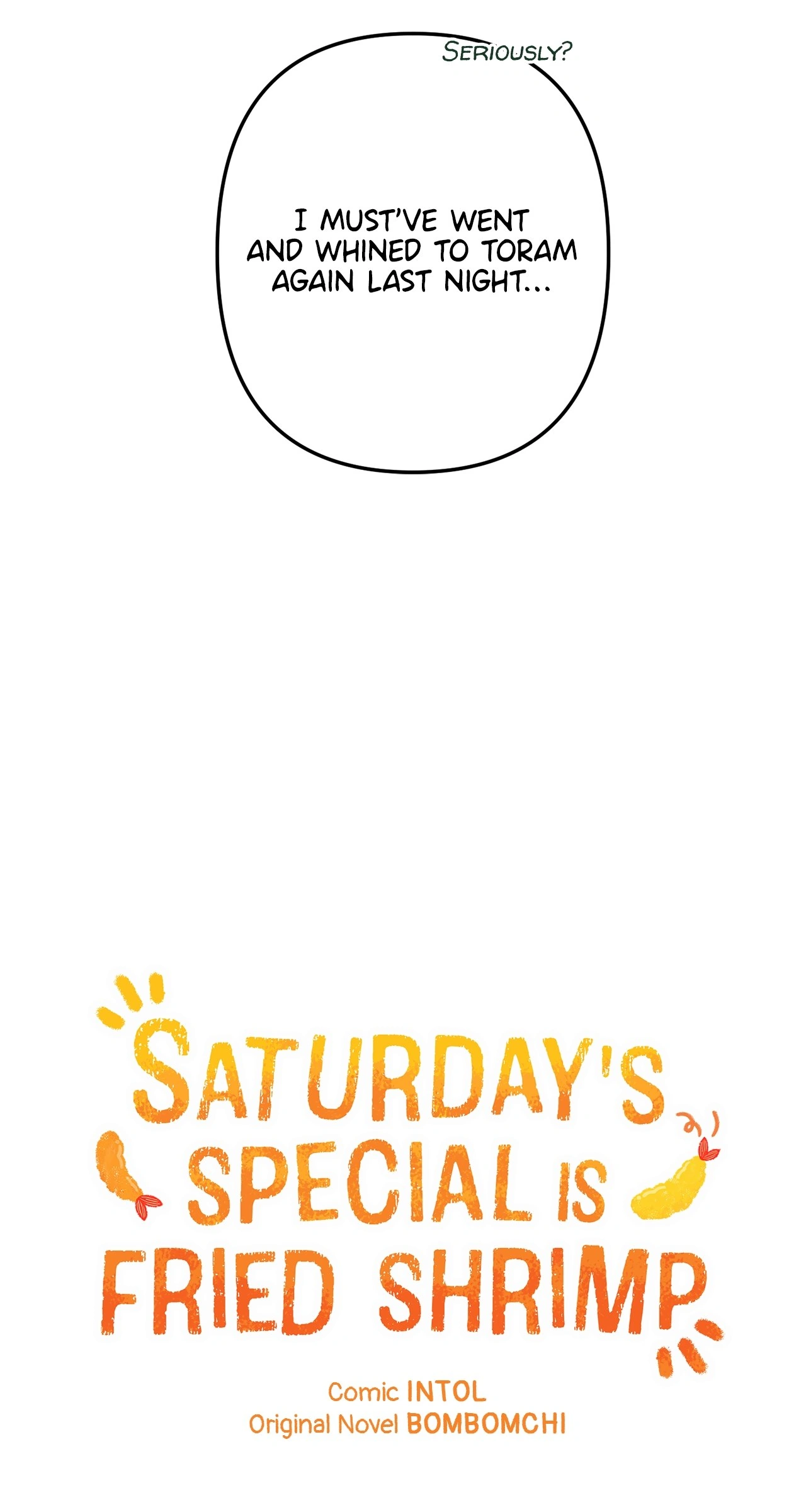 Saturday’s Special is Fried Shrimp - Chapter 5 manhwa