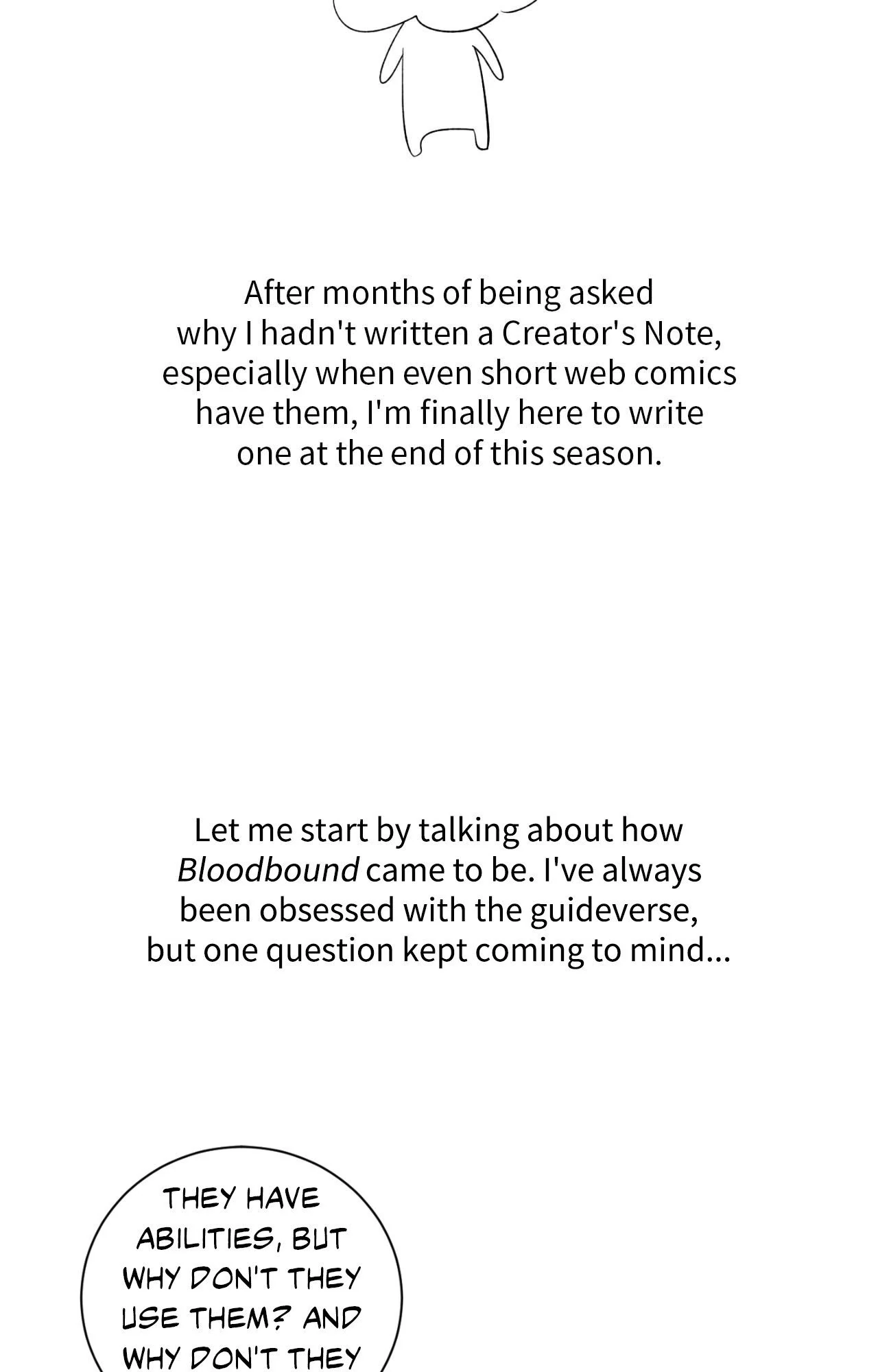 Bloodbound [Official] - Creator's Note manhwa