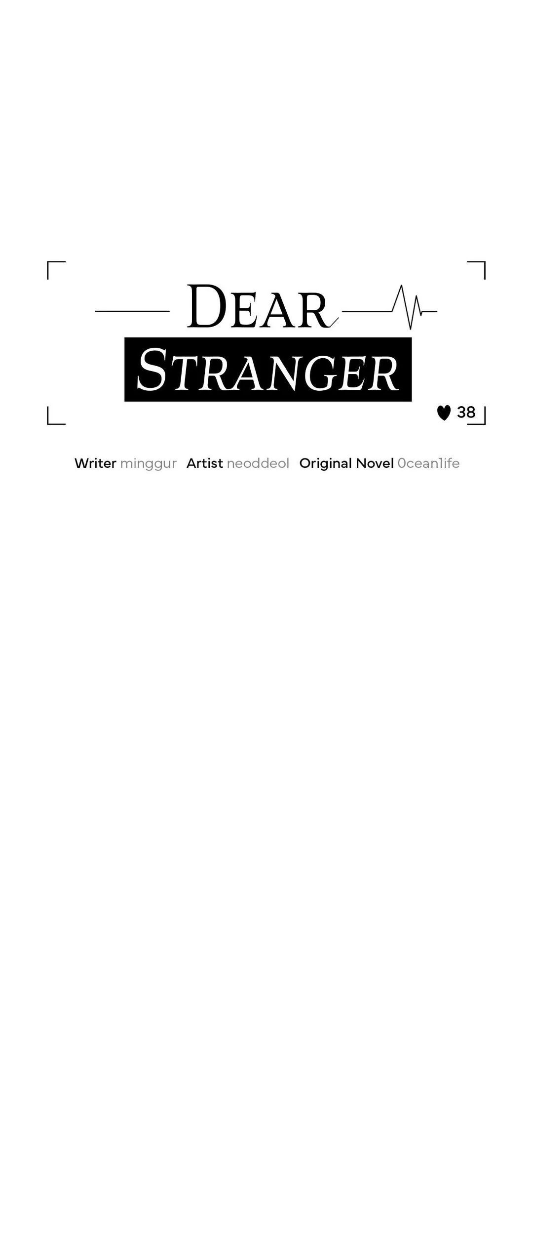 Dear Stranger - Chapter 38 manhwa