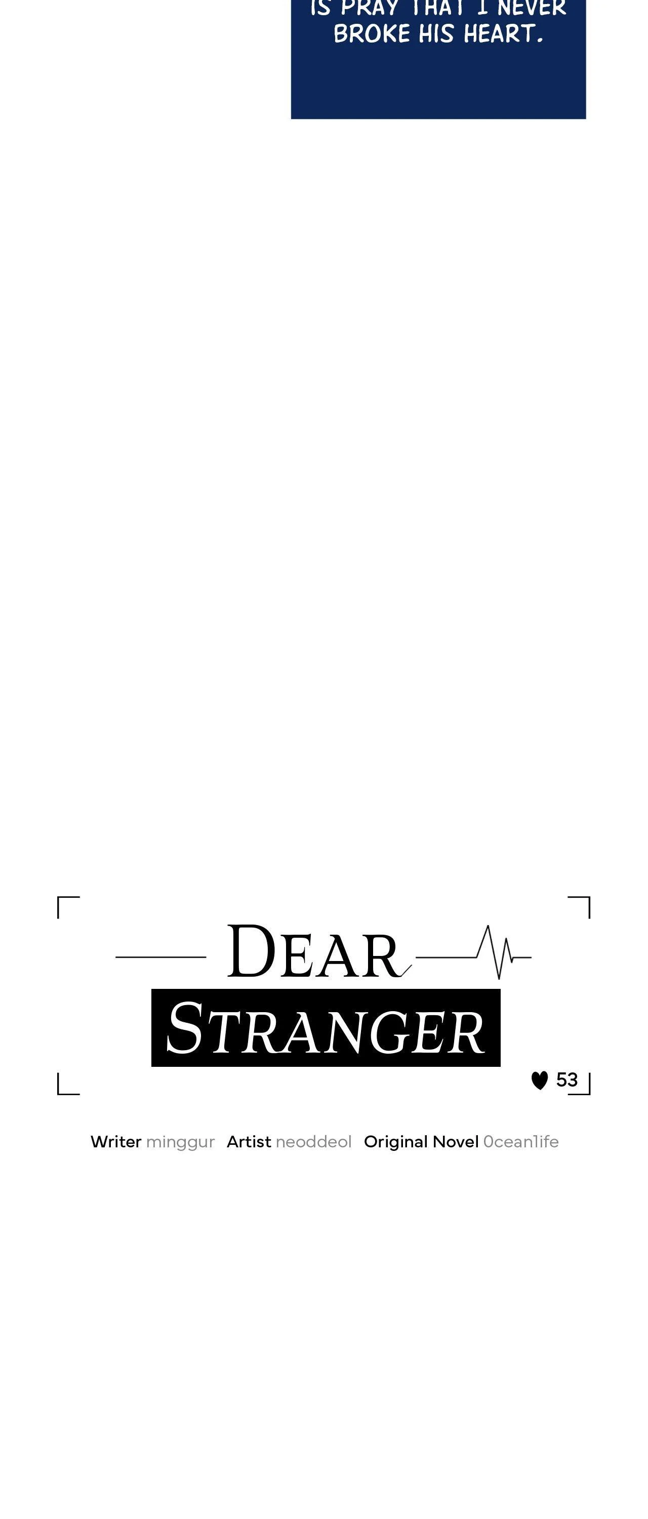 Dear Stranger - Chapter 53 manhwa